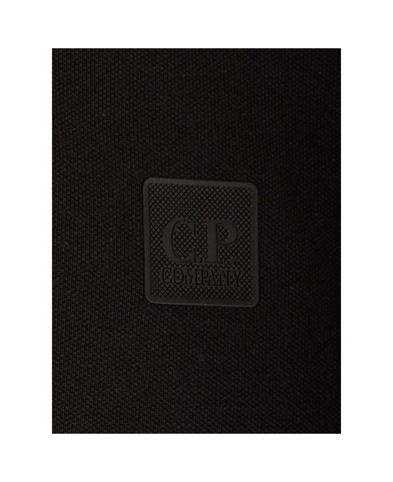 C.P. Company Stretch Piquet Polo Shirt - Black シャツ