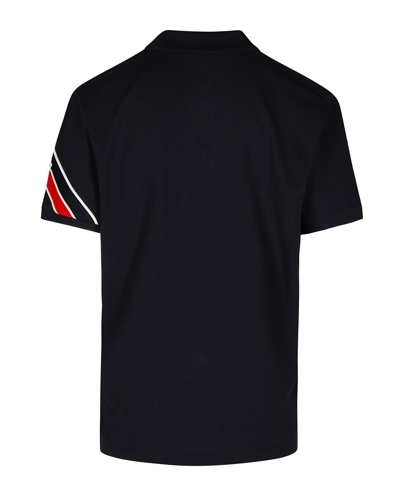 Moncler Navy Cotton Polo Shirt - Navy