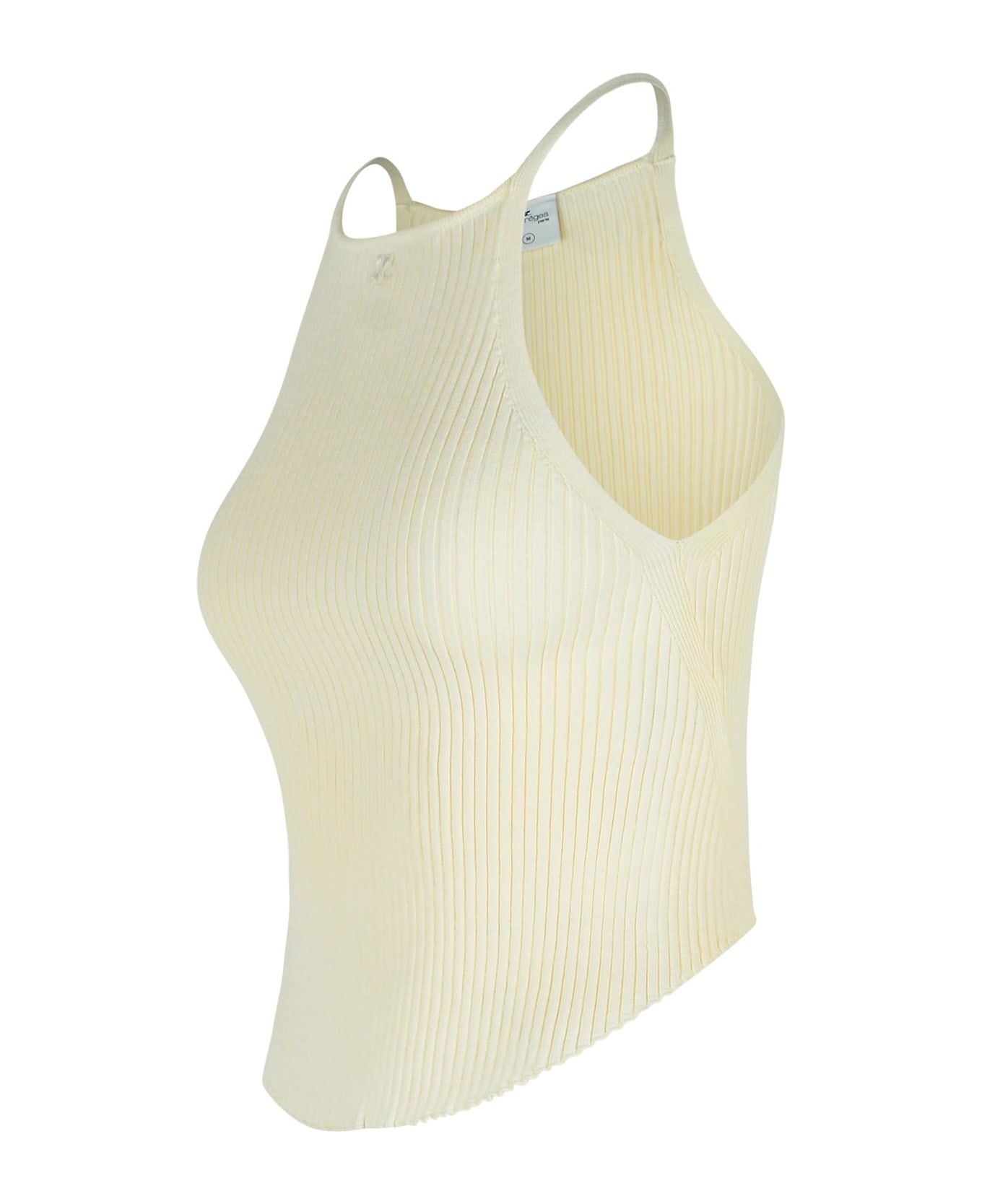 Courrèges Ivory Viscose Blend Top - White