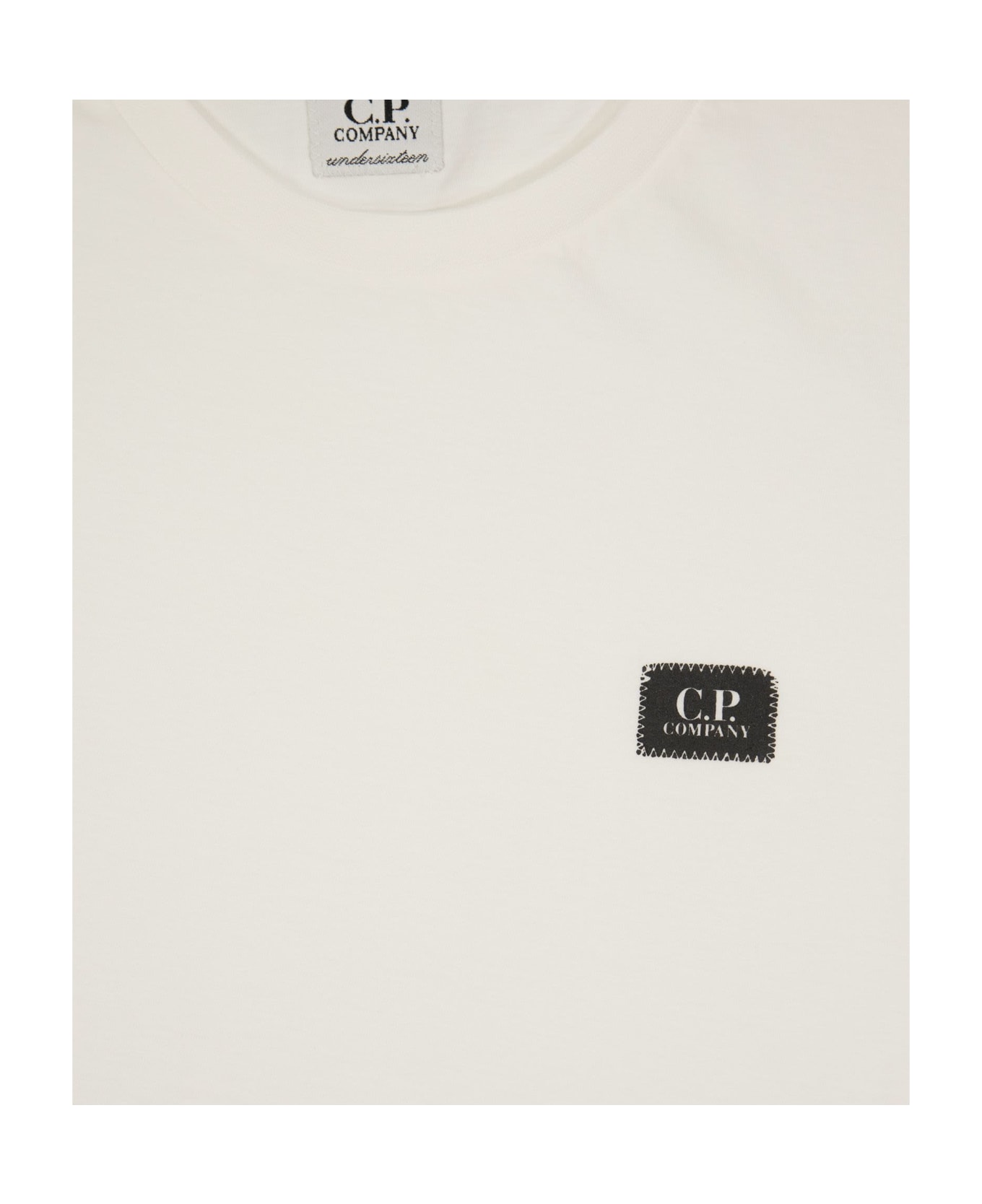C.P. Company Crew-neck T-shirt With Logo - White