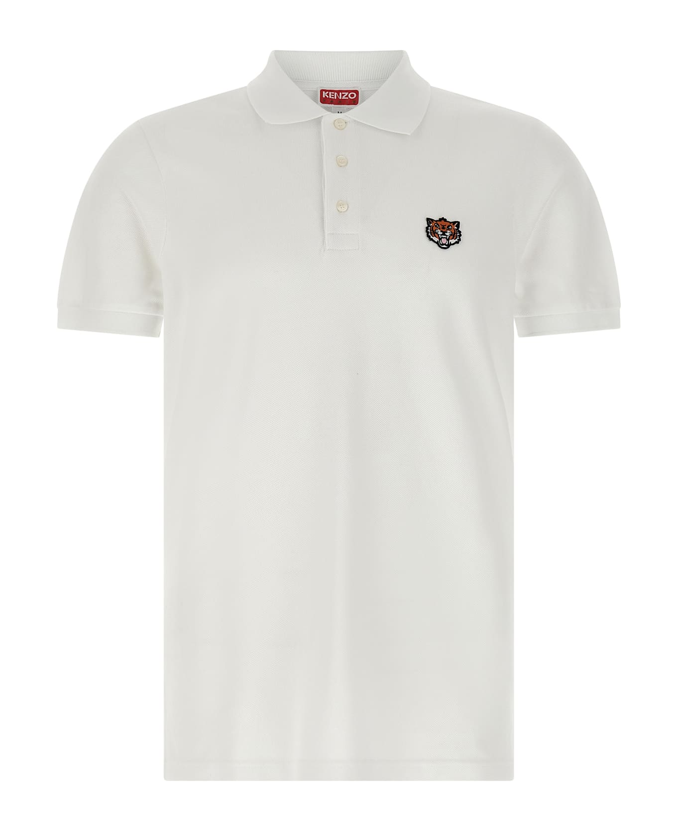 Kenzo 
kenzo Happy Tiger
 Polo Shirt - White