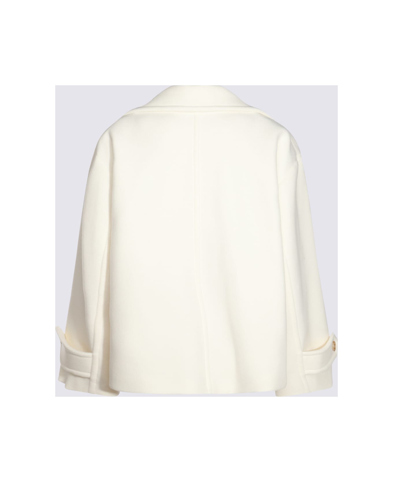 Chloé White Wool Coat - EDEN WHITE