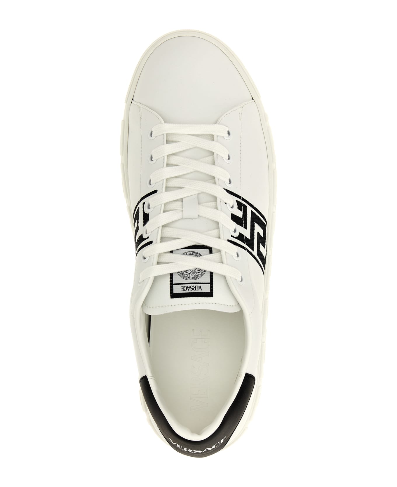 Versace 'greca' Sneakers - White/Black