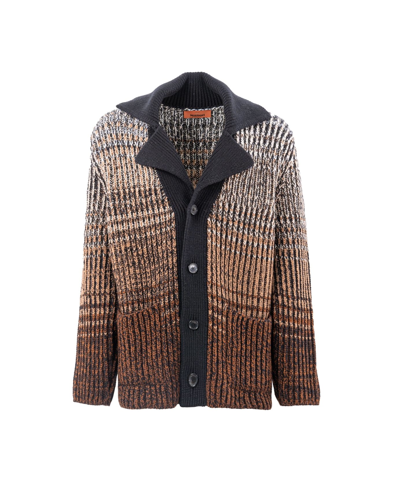 Missoni V-neck Knitted Cardigan - Brown