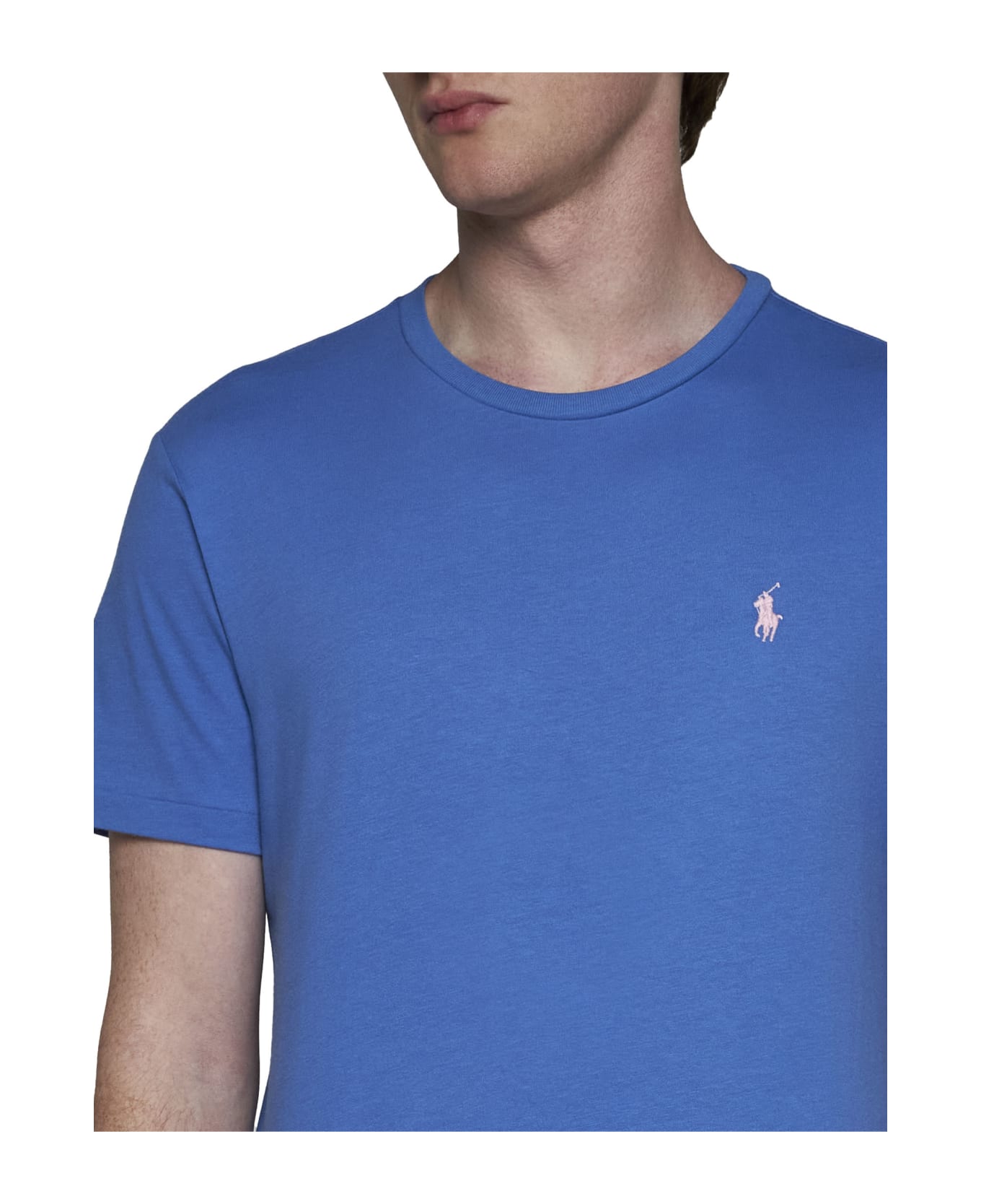 Polo Ralph Lauren Logo Cotton T-shirt - Light Blue