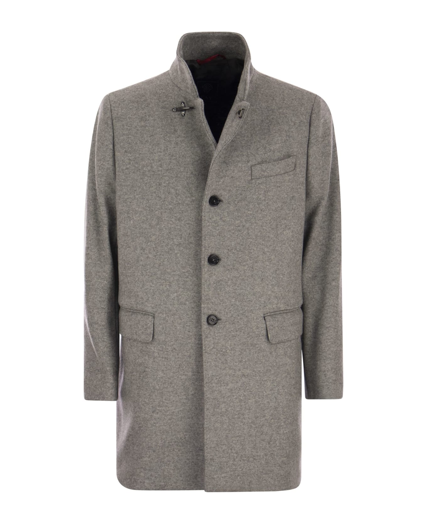 Fay New Duty - Wool-blend Coat - Melange Grey コート