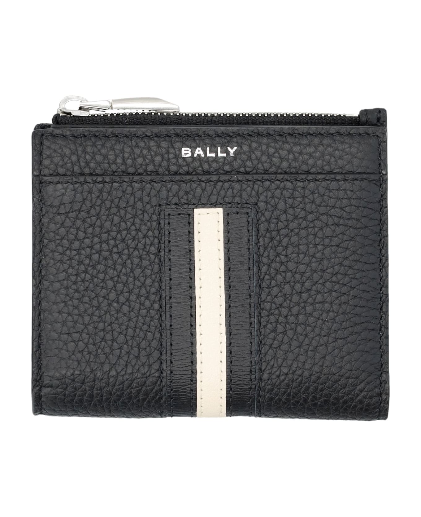 Bally Ribbon Wallet - BLACK+PALLADIO 財布