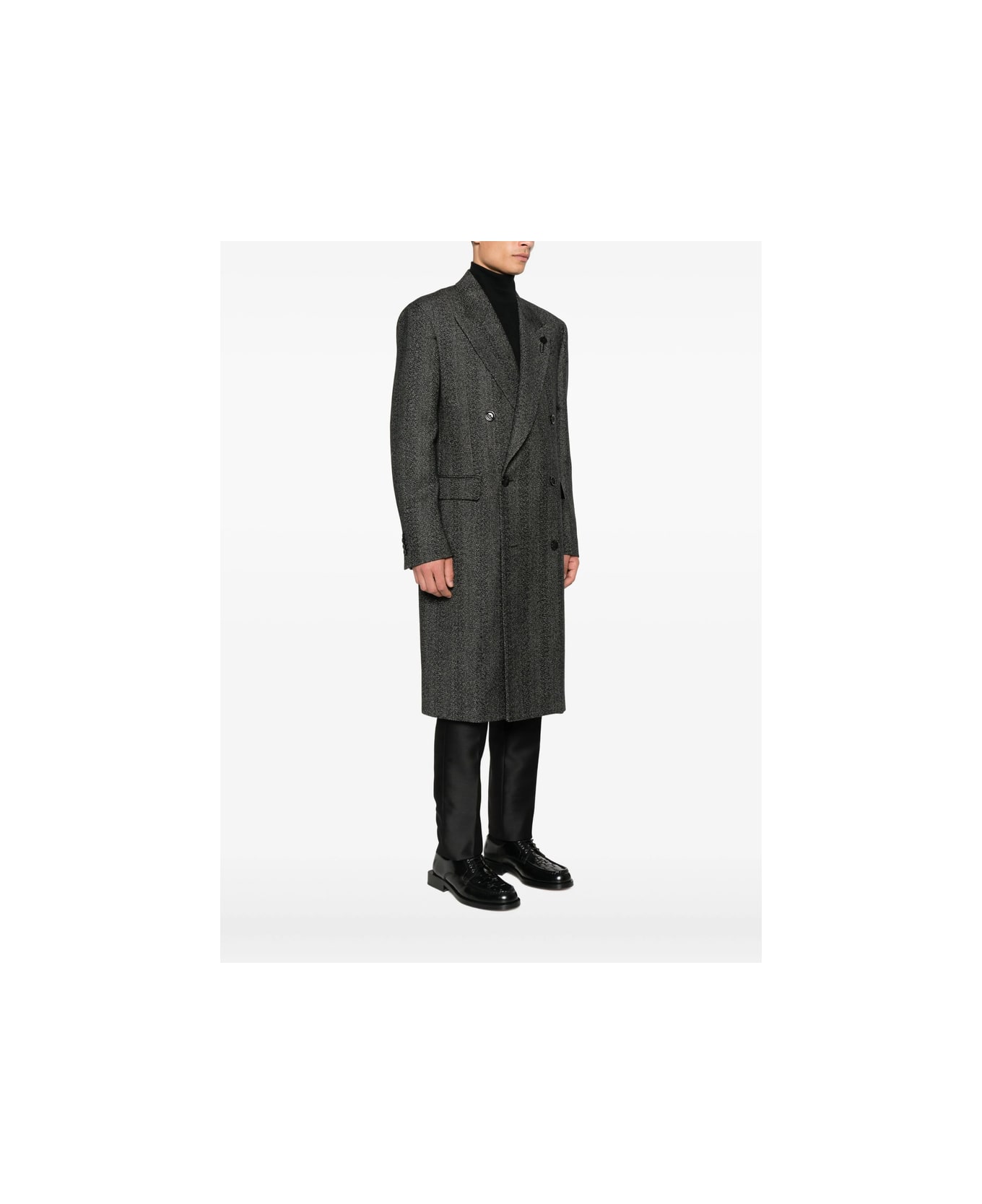Lardini Coat - BLACK