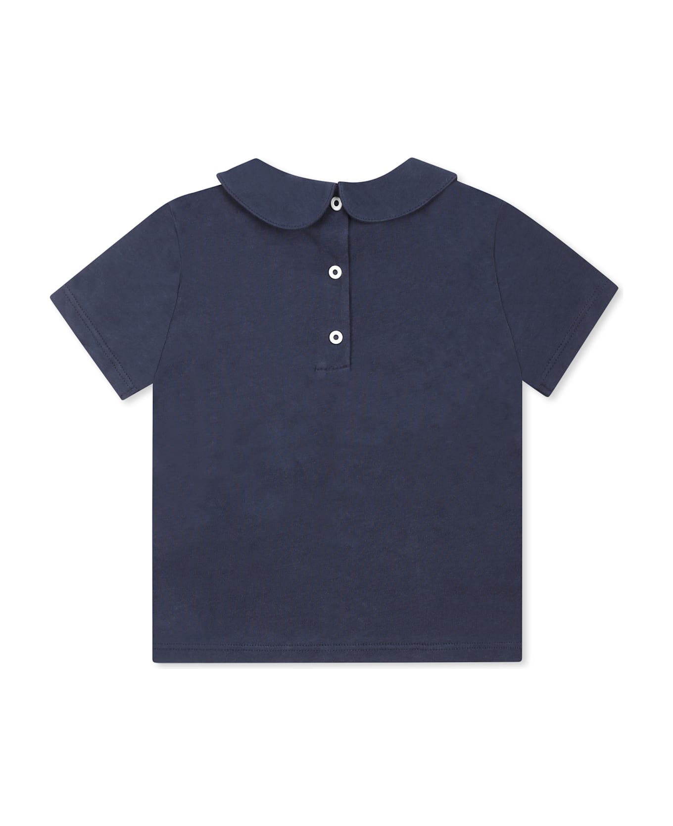 Balmain Blue T-shirt For Baby Girl With Logo - Blue