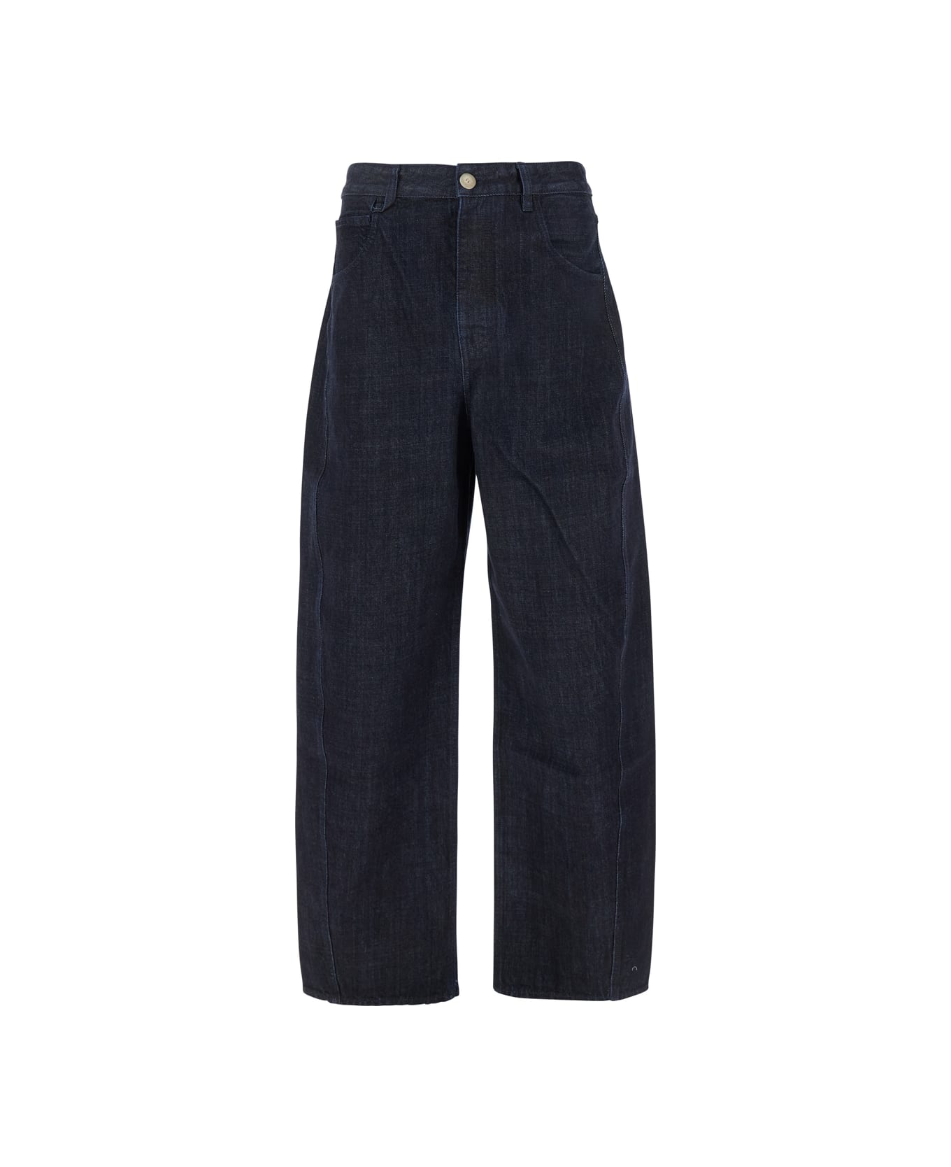 Jacquemus 'le De Nîmes' Blue Five Pocket Jeans In Cotton Man - Blu