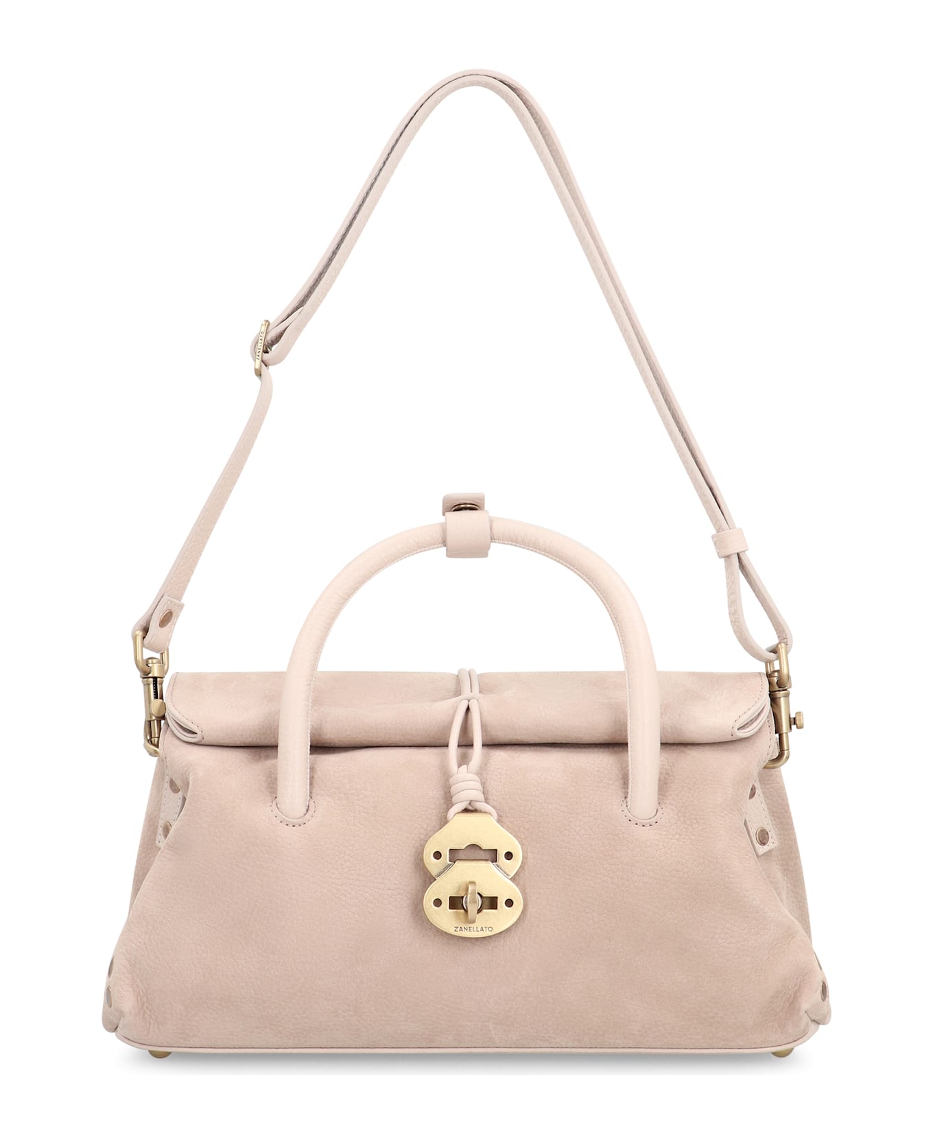 Zanellato Borsa Dotta® S In Hammered Leather - Beige