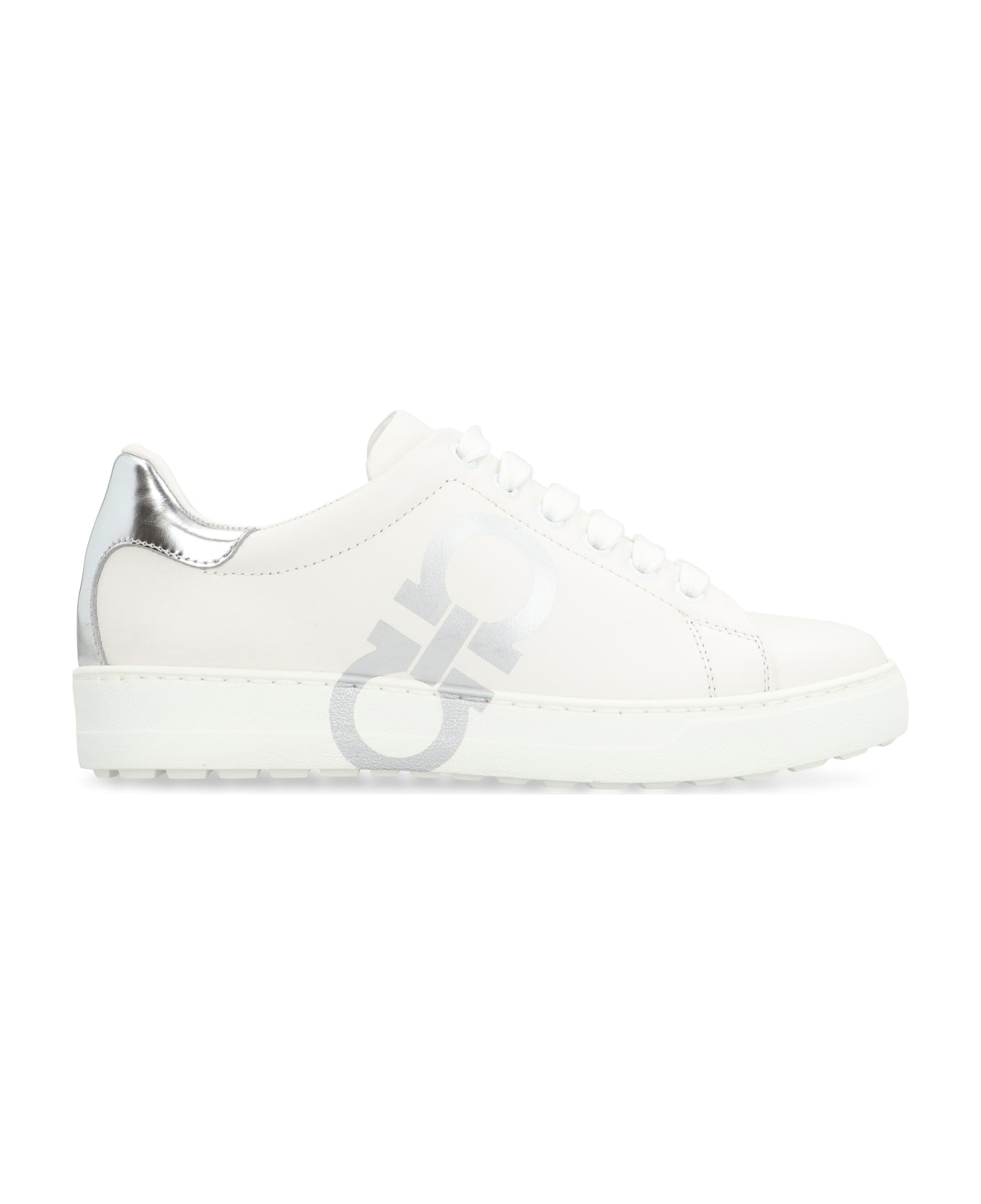 Ferragamo Leather Low-top Sneakers - White