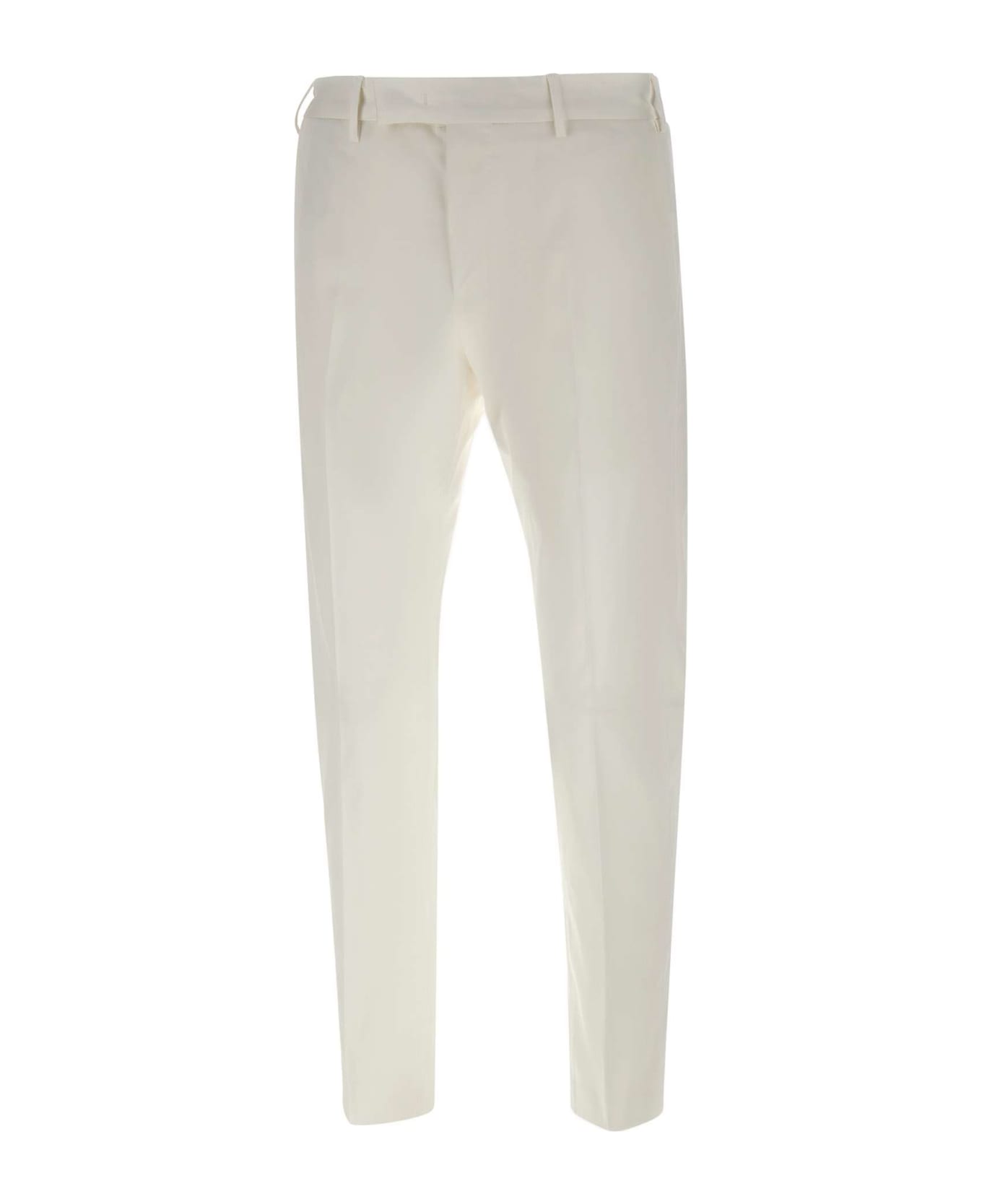 PT Torino "dieci" Cotton Trousers - WHITE