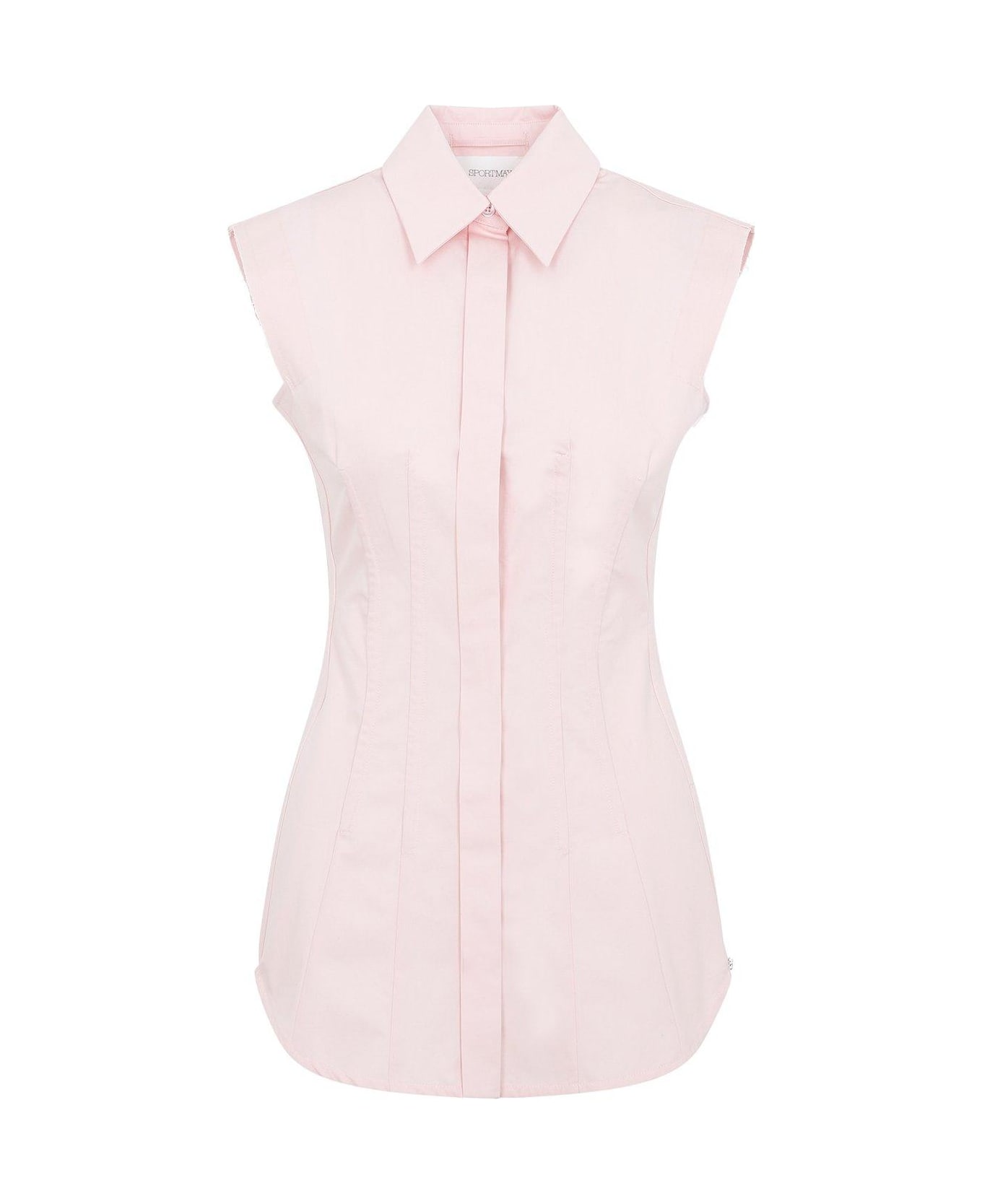 Max Mara Buttoned Sleeveless Shirt - Pink シャツ