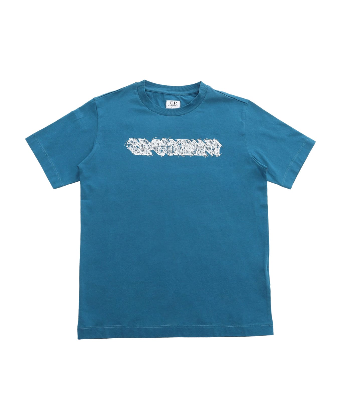 C.P. Company Undersixteen Blue T-shirt With Logo - BLUE Tシャツ＆ポロシャツ