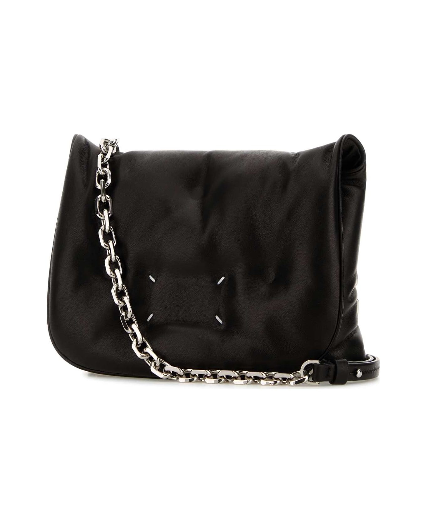Maison Margiela Black Leather Crossbody Bag - BLACK