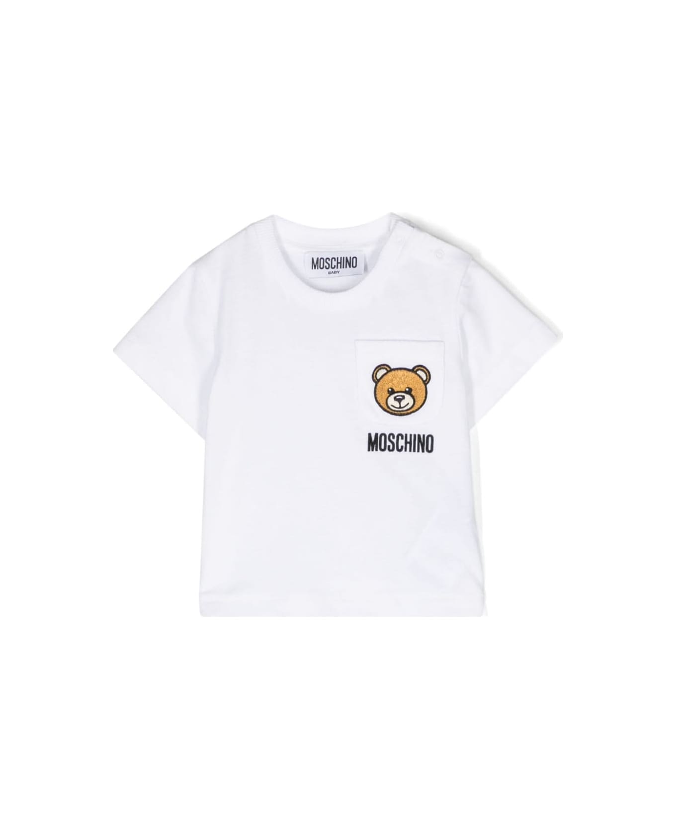 Moschino T-shirt Con Logo - White Tシャツ＆ポロシャツ