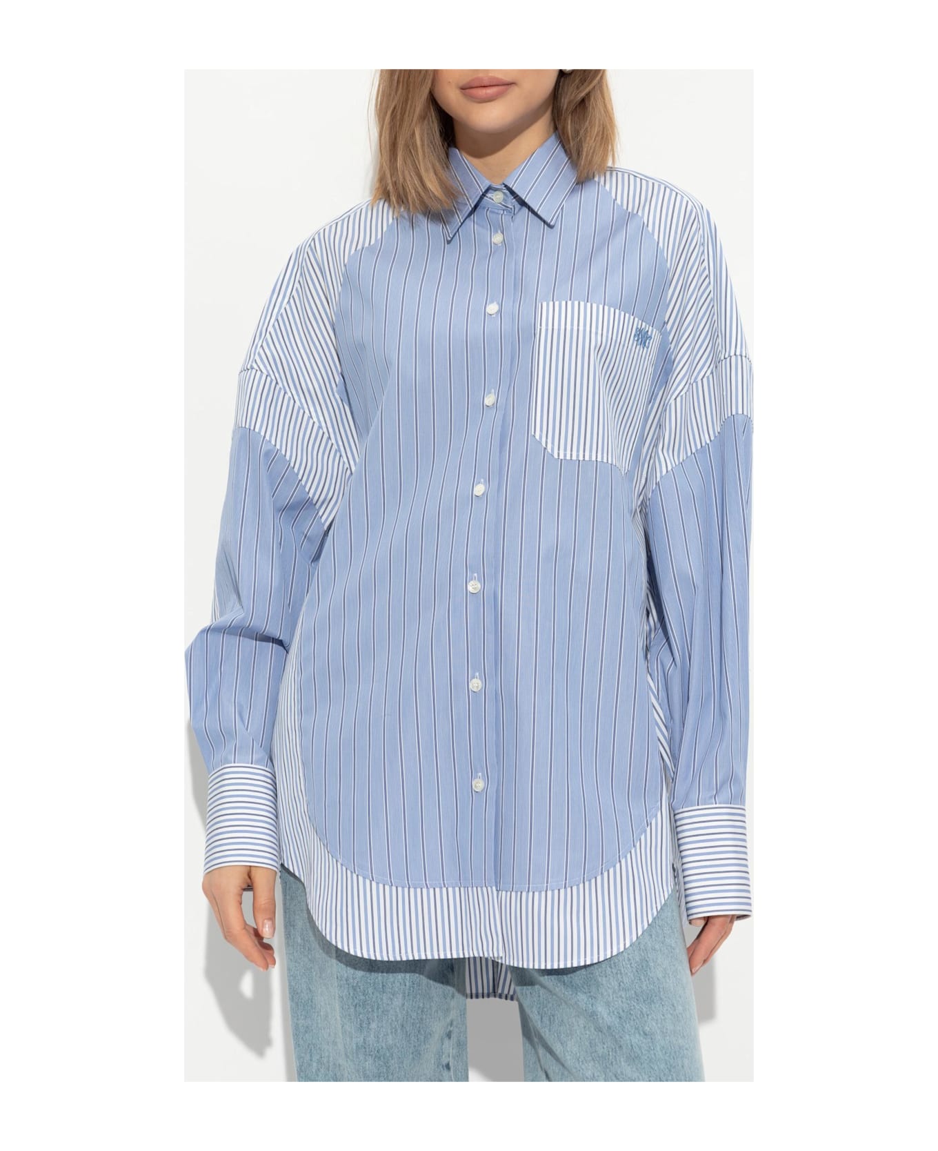 Stella McCartney Shirt With Pocket - AZURE