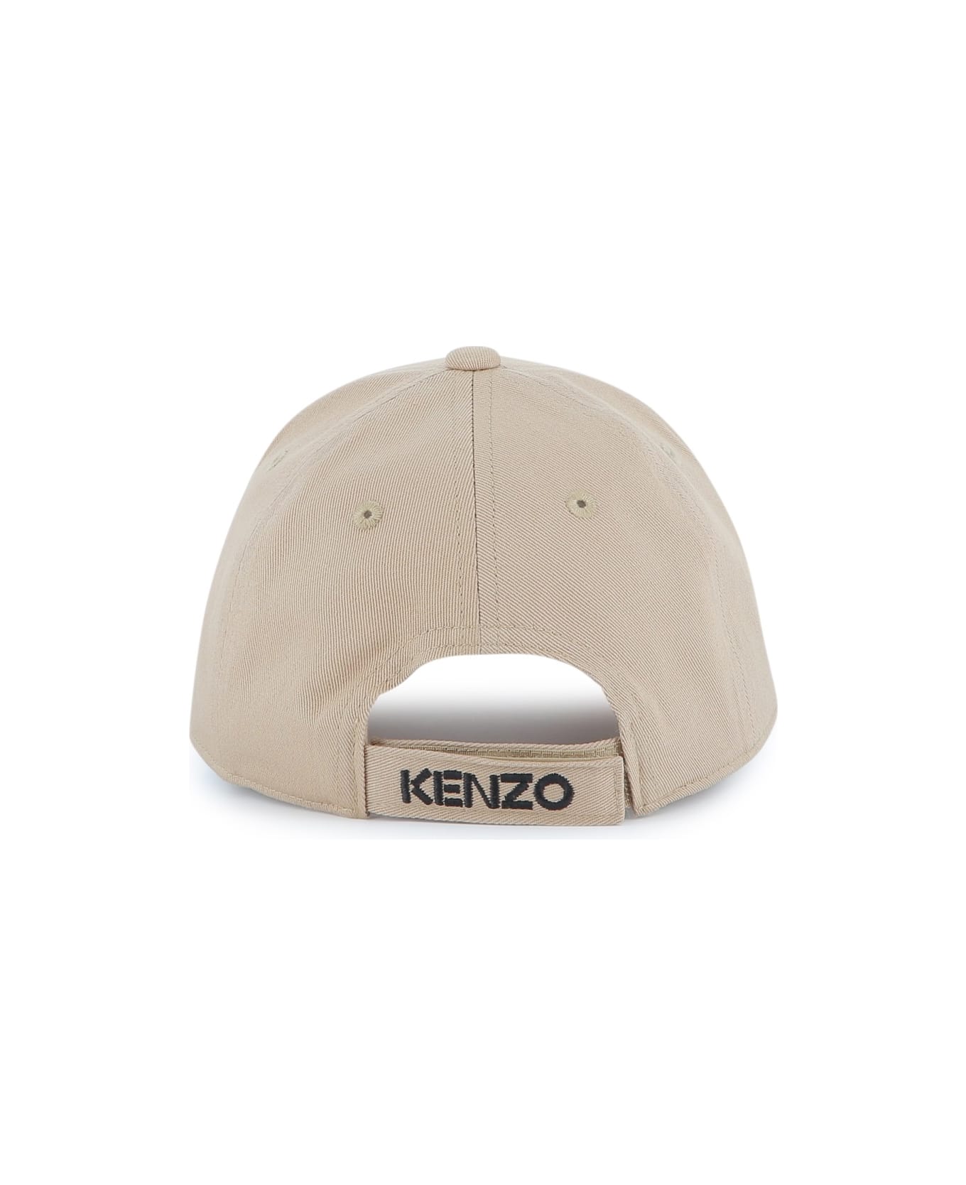 Kenzo Hat With Logo - BEIGE
