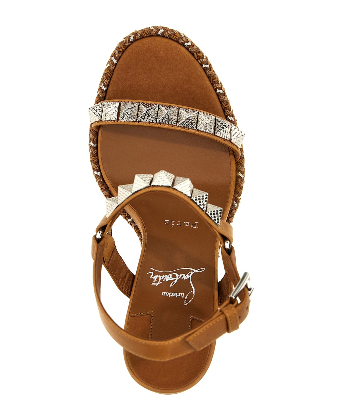 Christian Louboutin 
pyraclou
 Espadrilles - Brown ウェッジシューズ