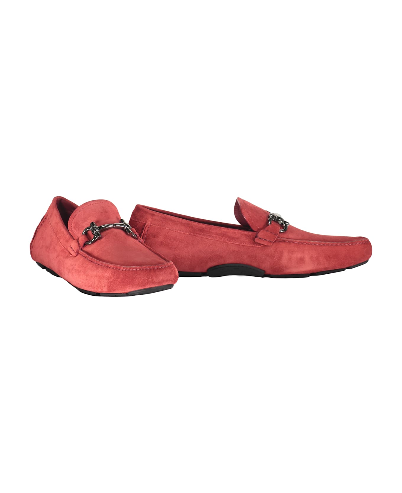 Ferragamo Leather Loafers - red