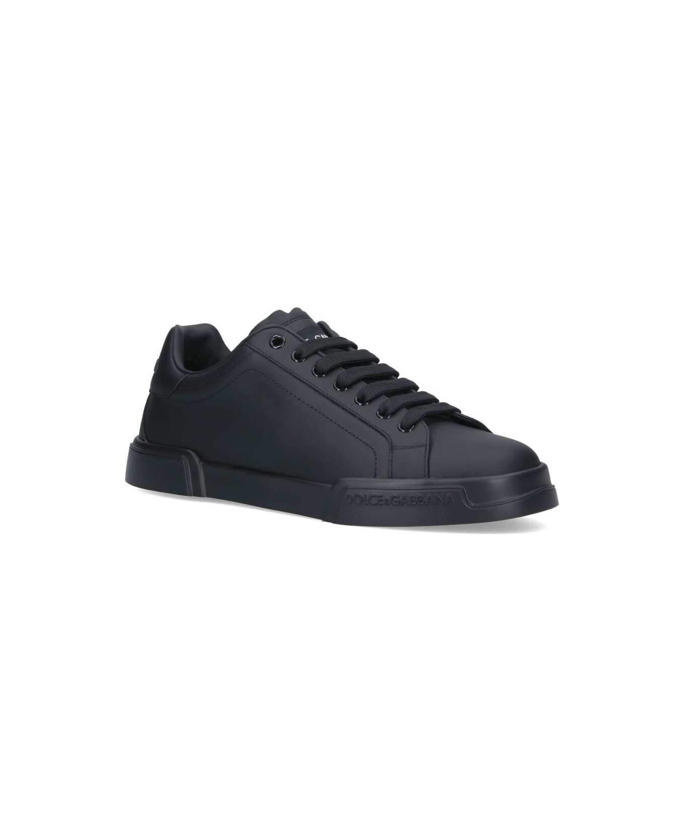 Dolce & Gabbana 'portofino Vintage' Sneakers - BLACK