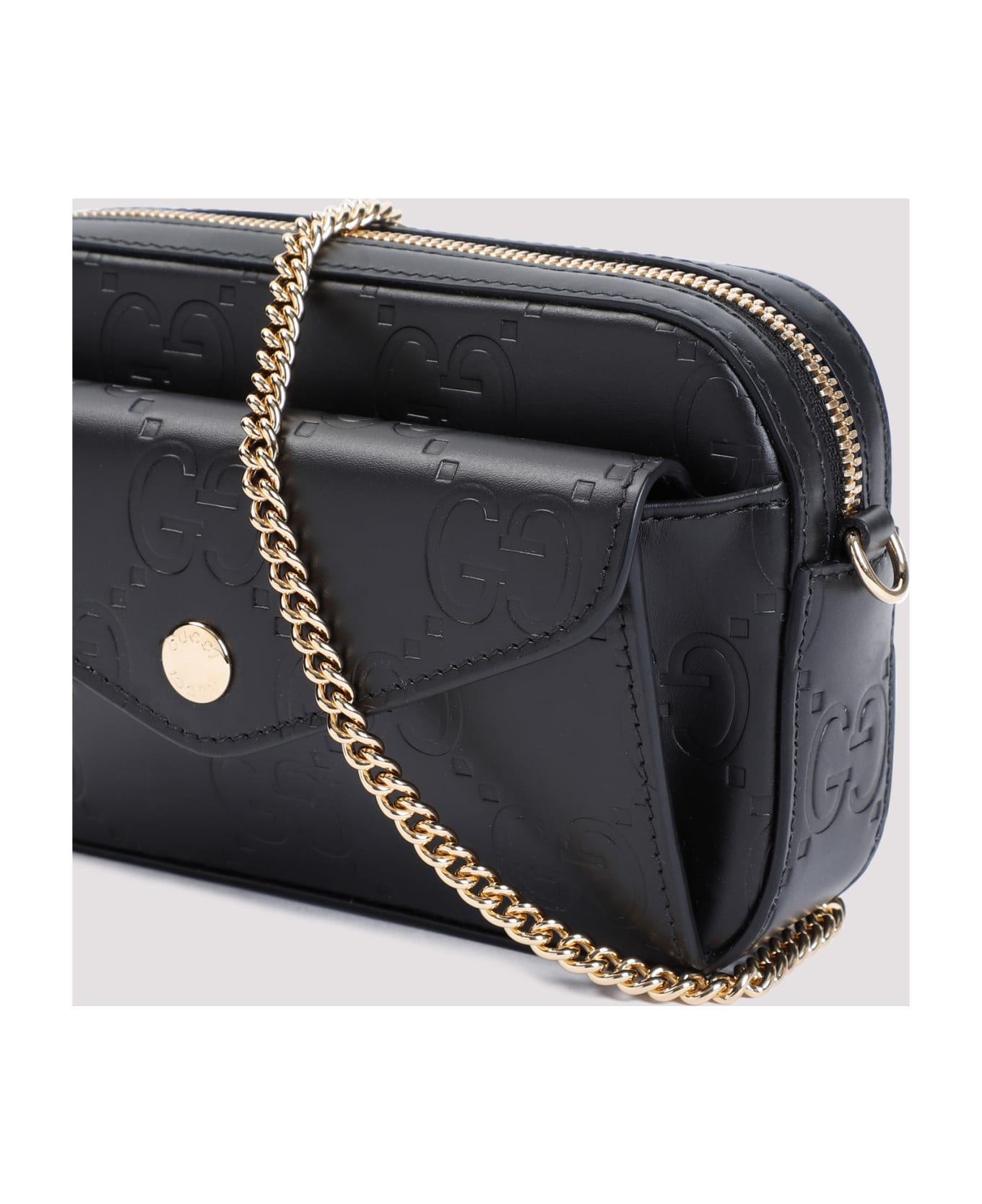 Gucci Gg Leather Mini Bag - Black