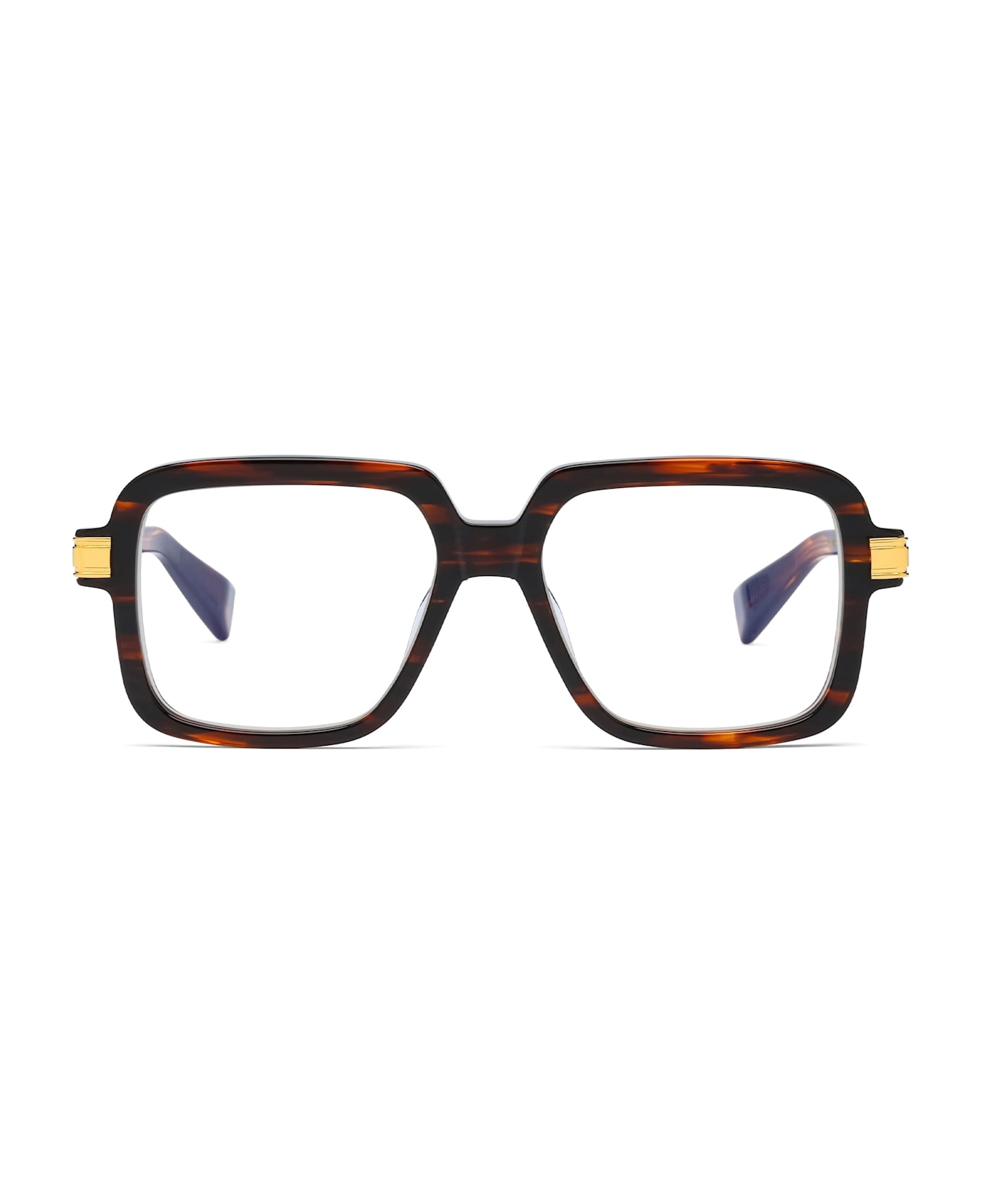 Balmain Françoise - Brown Swirl / 18k Gold Rx Glasses - brown/gold