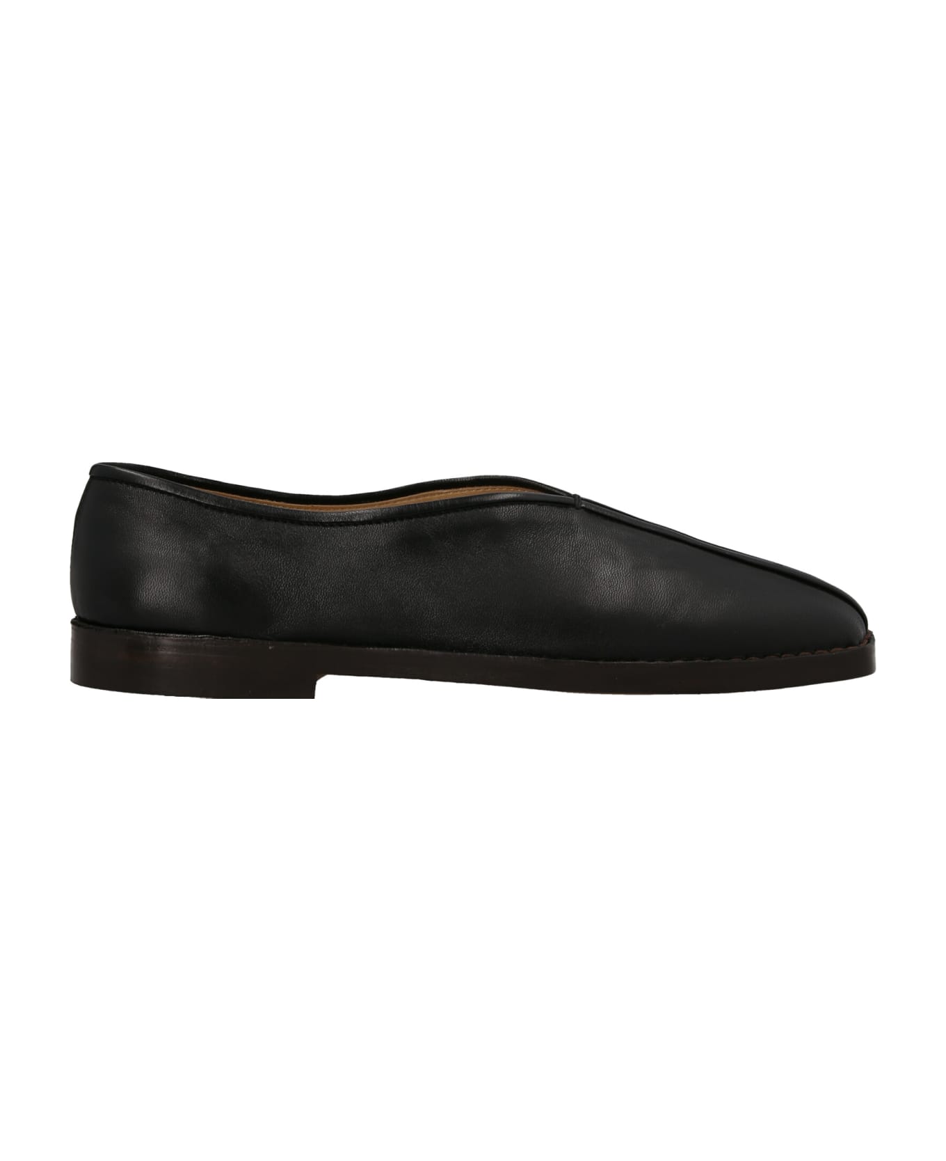 Lemaire 'flat Piped Slippers' Slip Ons - Black  