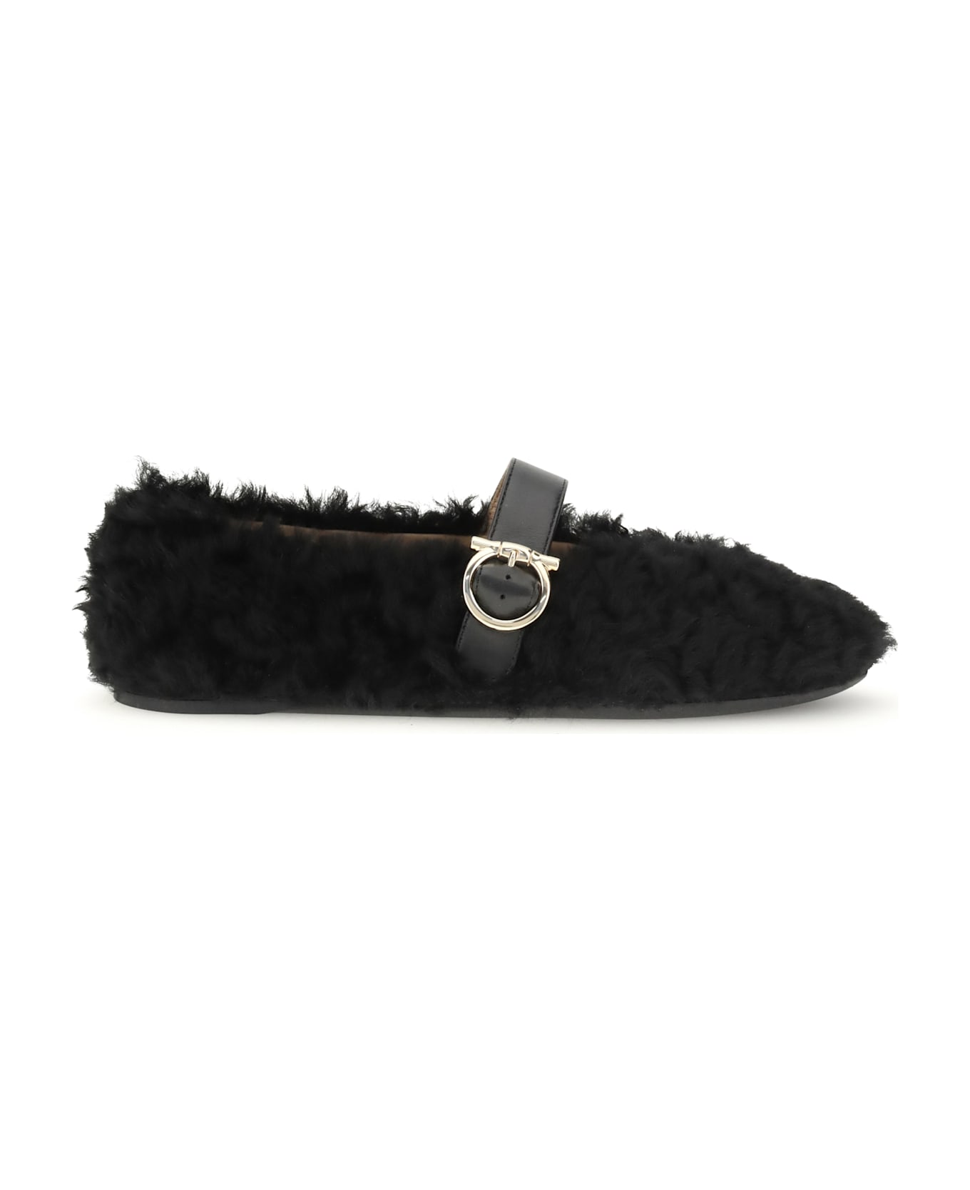 Ferragamo Gancini-embellished Ballerinas