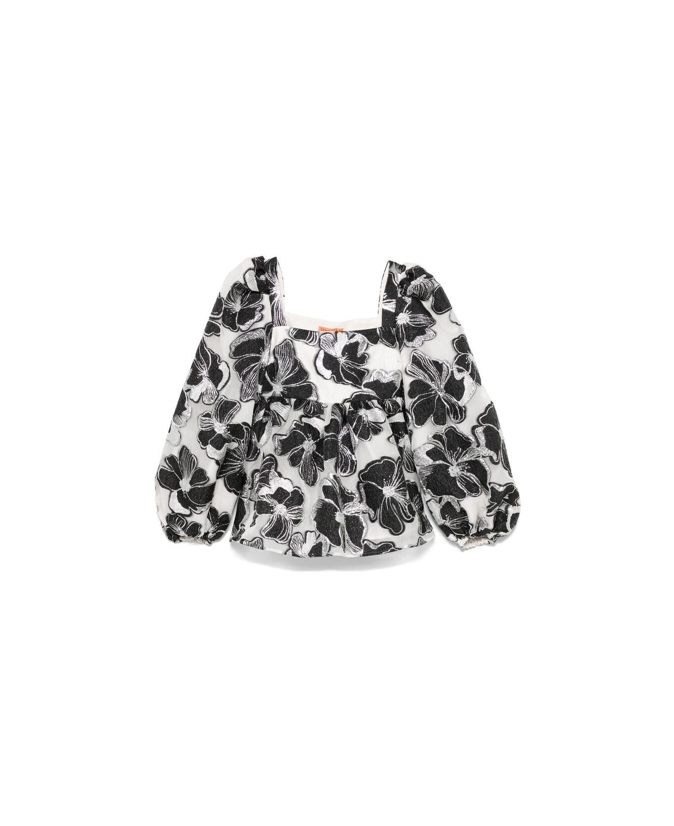 Stine Goya Sweater - WHITE/BLACK