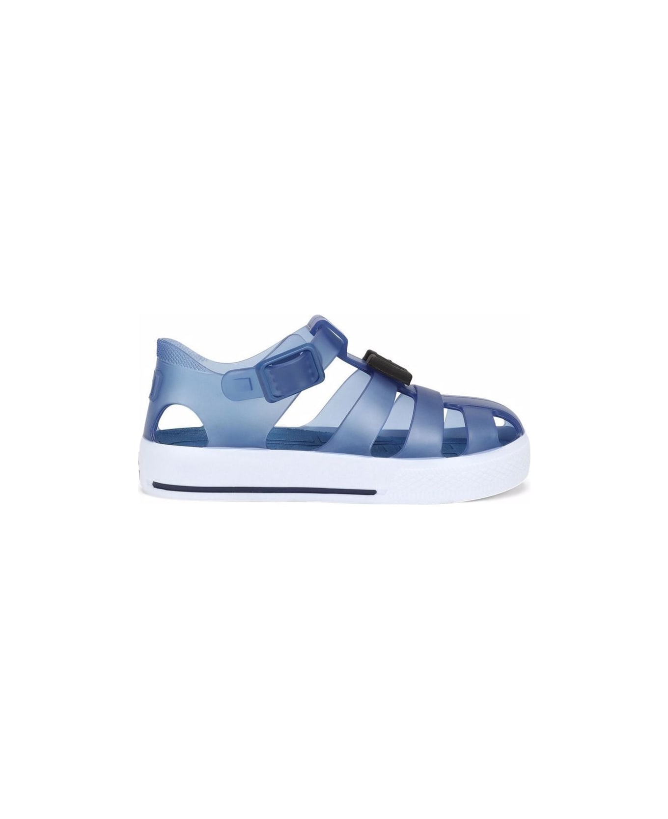 Dolce & Gabbana Blue Rubber Sandals - Blue