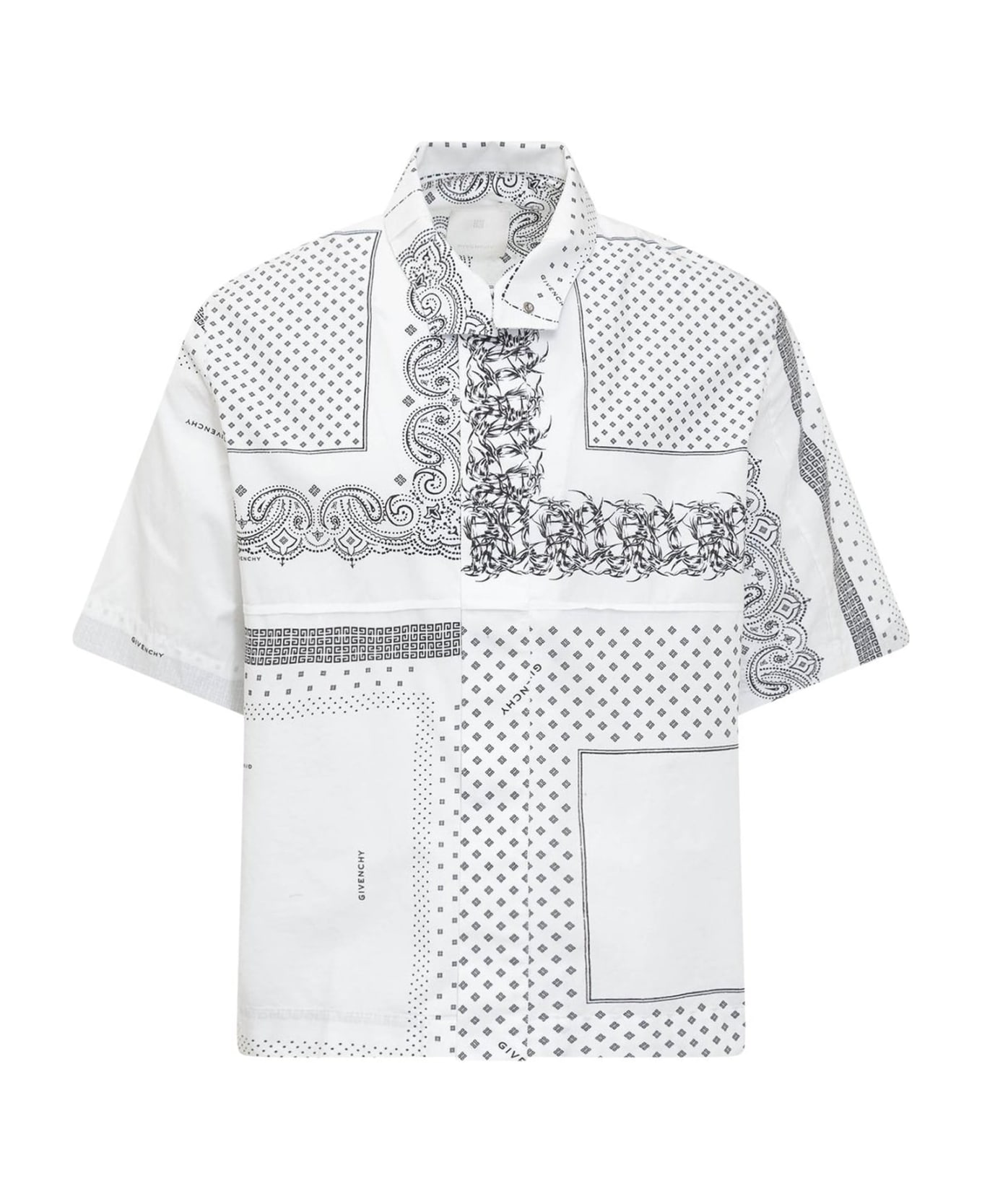 Givenchy Printed Cotton Shirt - White