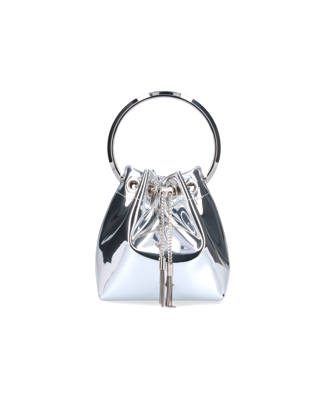 Jimmy Choo "bon Bon" Mini Bucket Bag - Silver