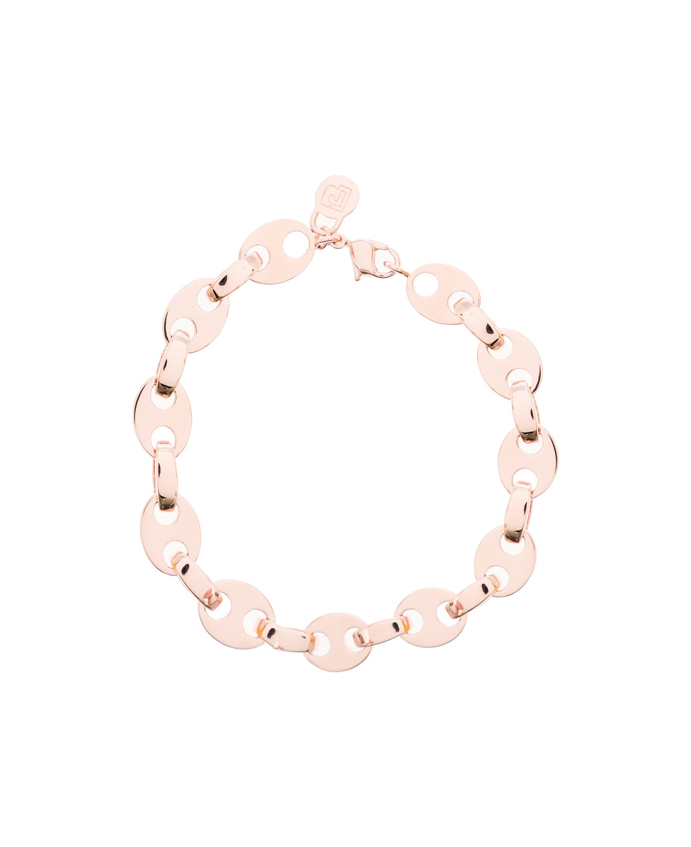 Paco Rabanne Woman's Pink Brass Chain Bracelet - Metallic
