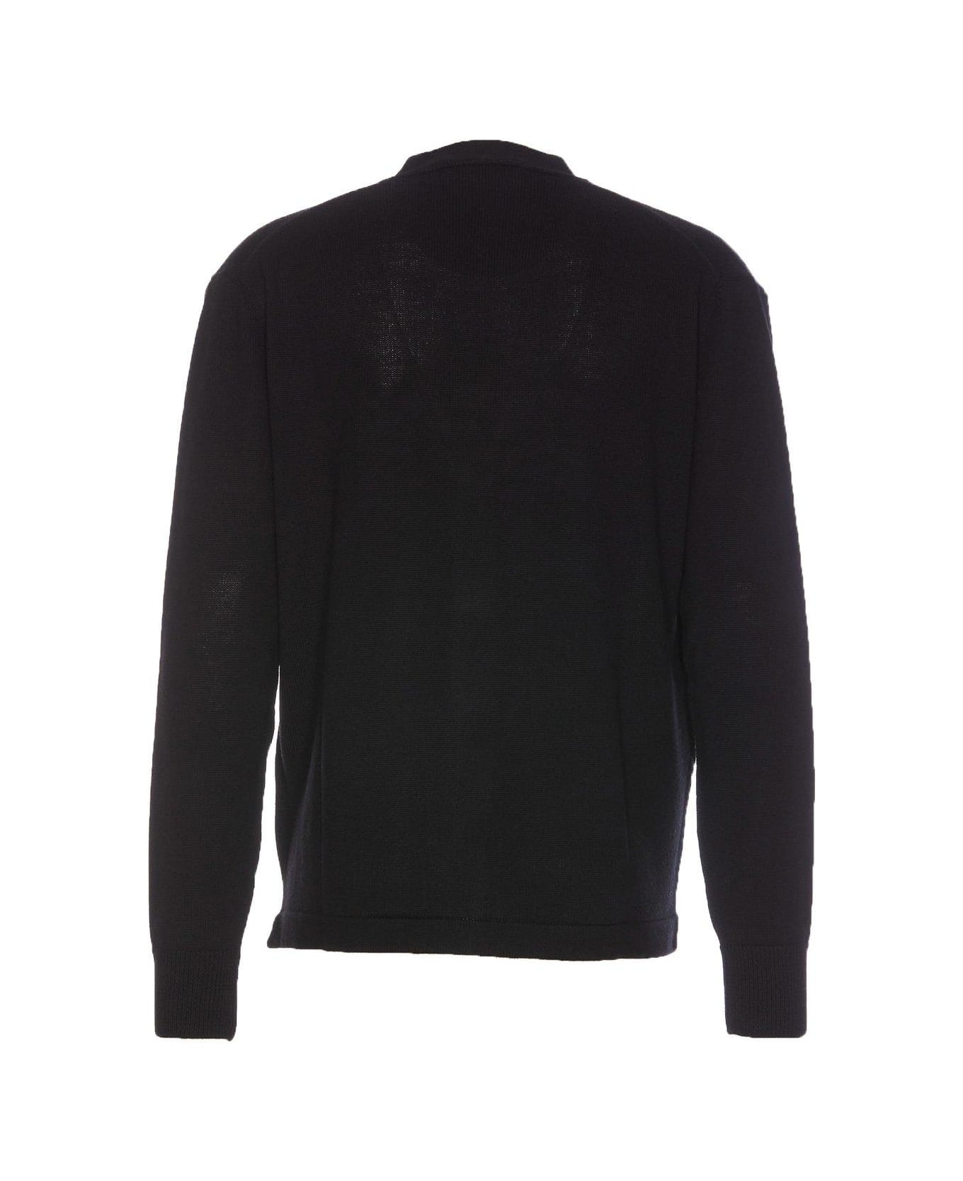 Vivienne Westwood Button-up V-neck Cardigan - BLACK