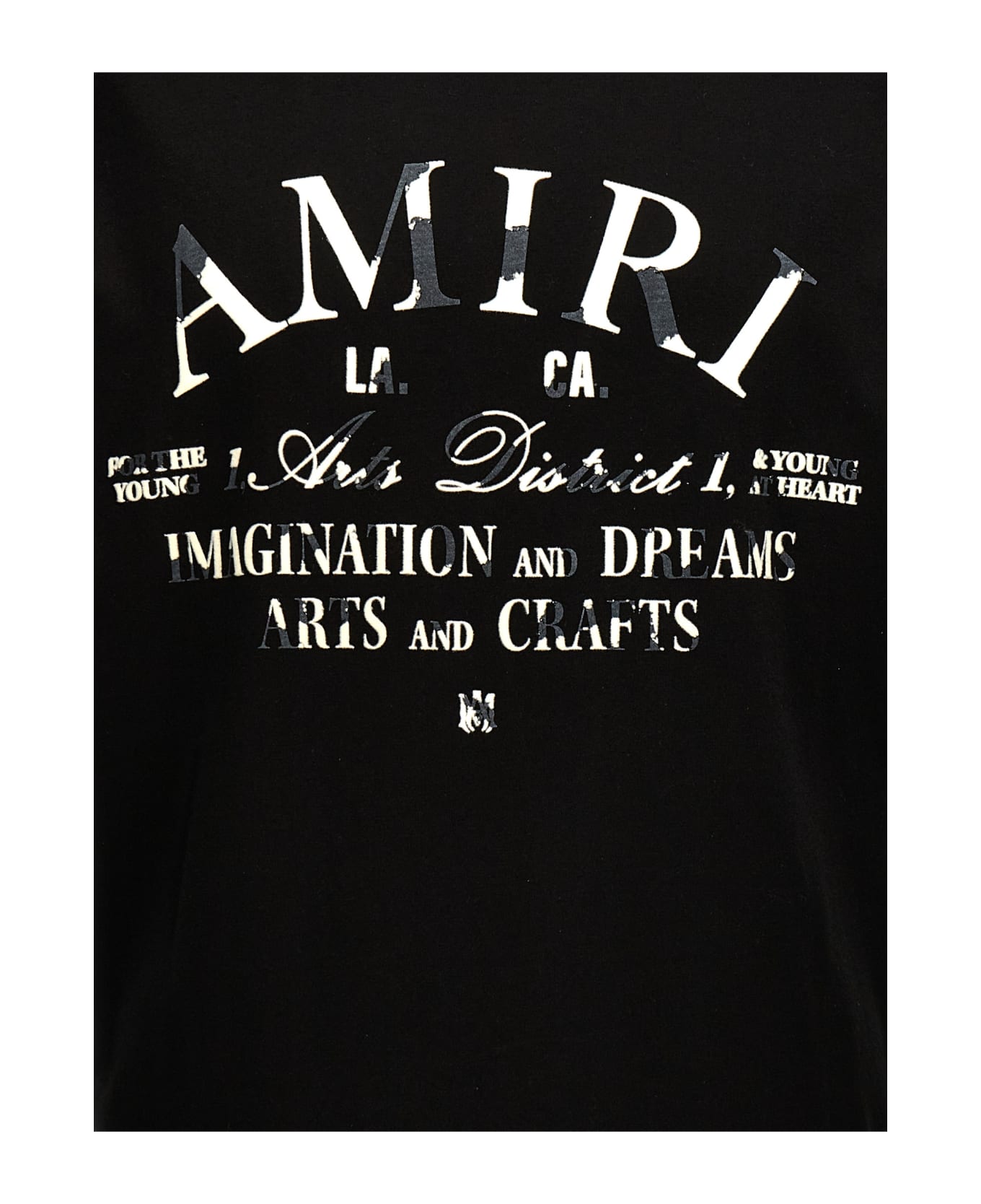 AMIRI 'distressed Amiri Arts District' T-shirt - Black  
