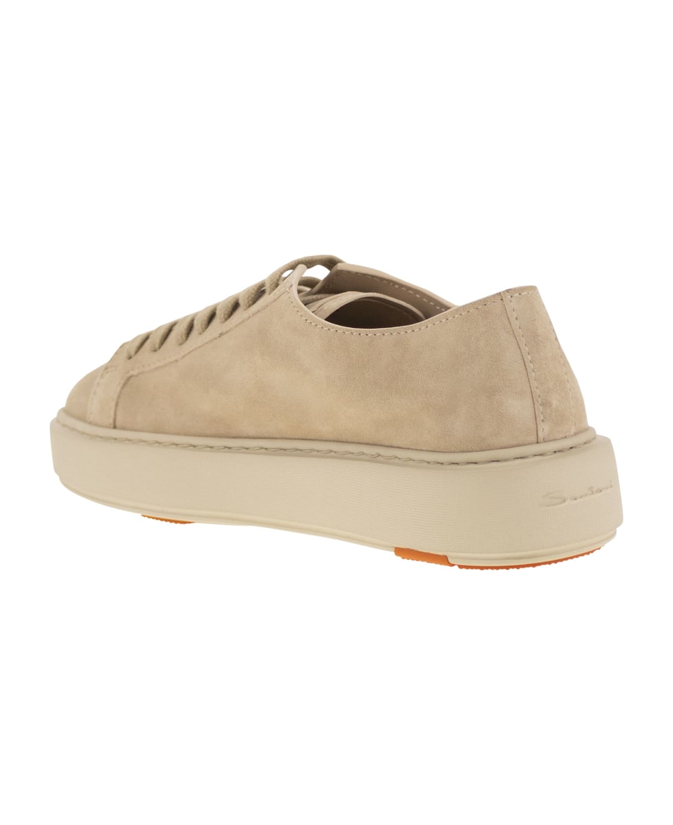 Santoni Suede Sneakers - Beige