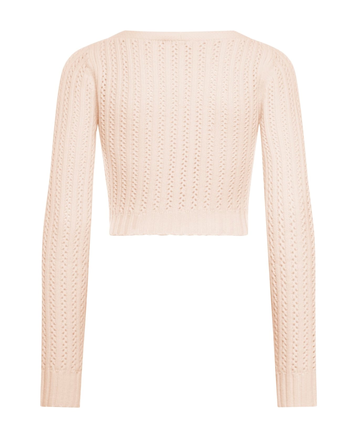 Max Mara V-neck Long-sleeved Top - Cipria