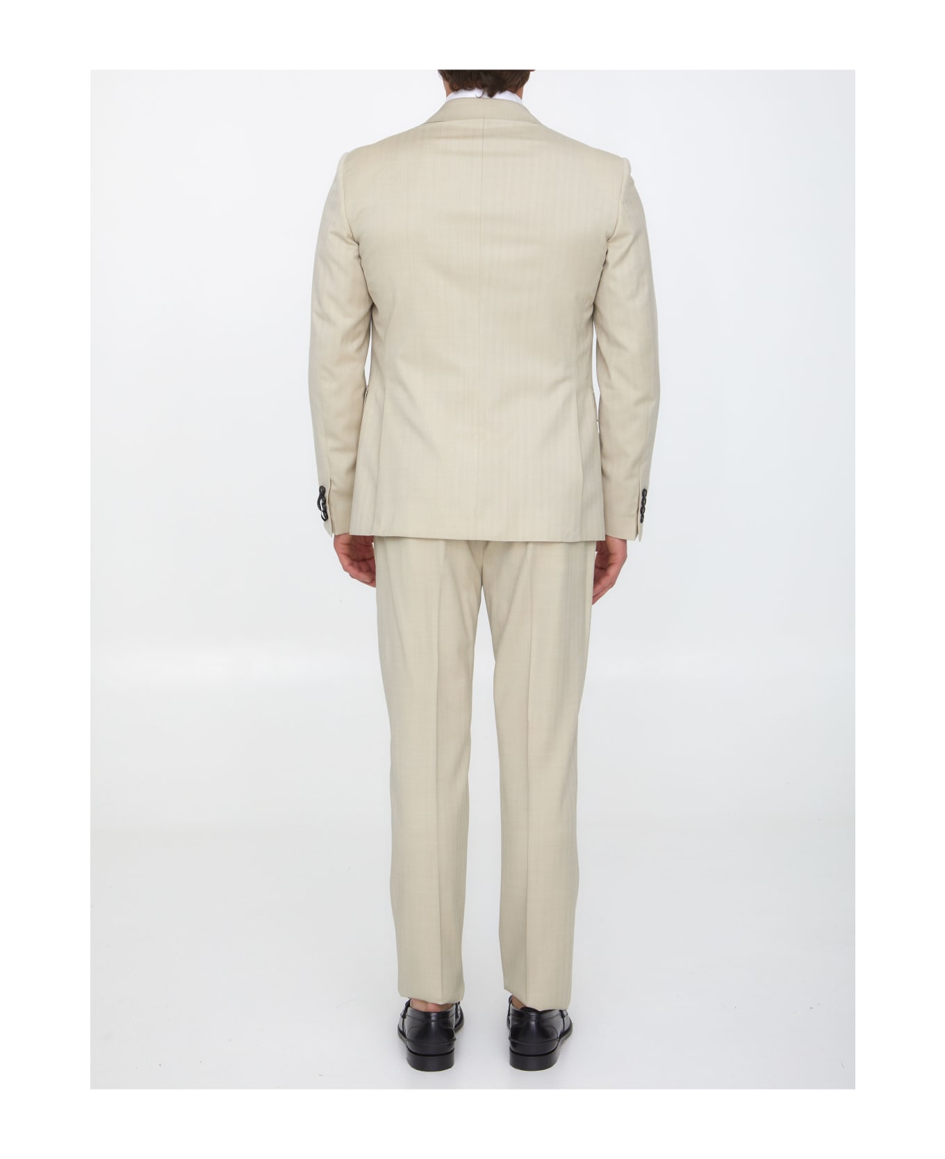 Tonello Sand-colored Wool Two-piece Suit