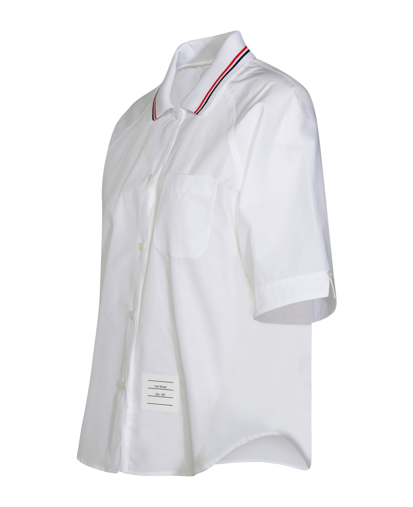 Thom Browne White Cotton Shirt - White