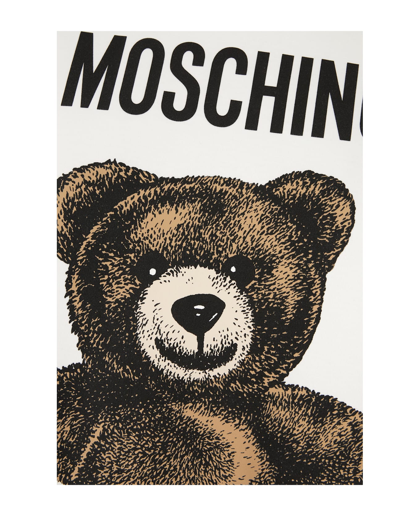 Moschino White Cotton Oversize T-shirt Dress - White