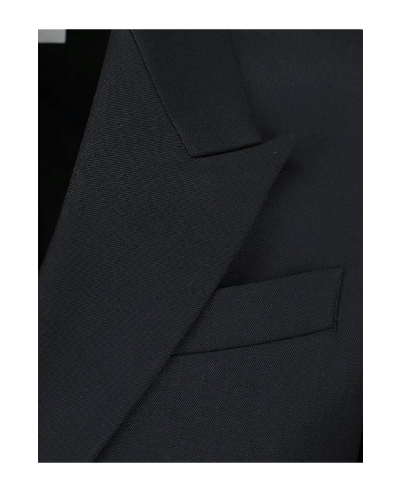 Tonywack Double-breasted Blazer - BLACK