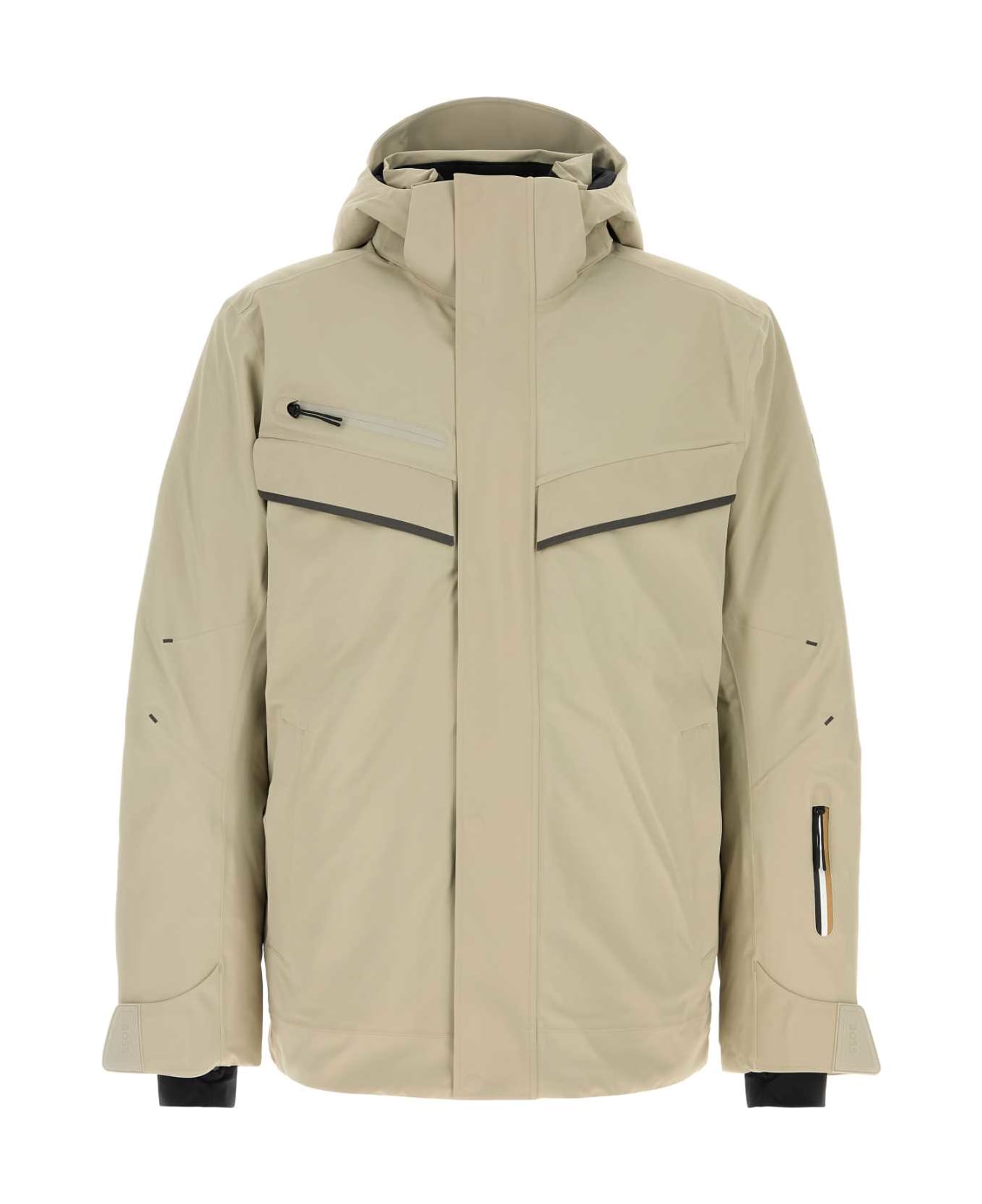 Hugo Boss Sand Stretch Nylon Jacket - Open Grey