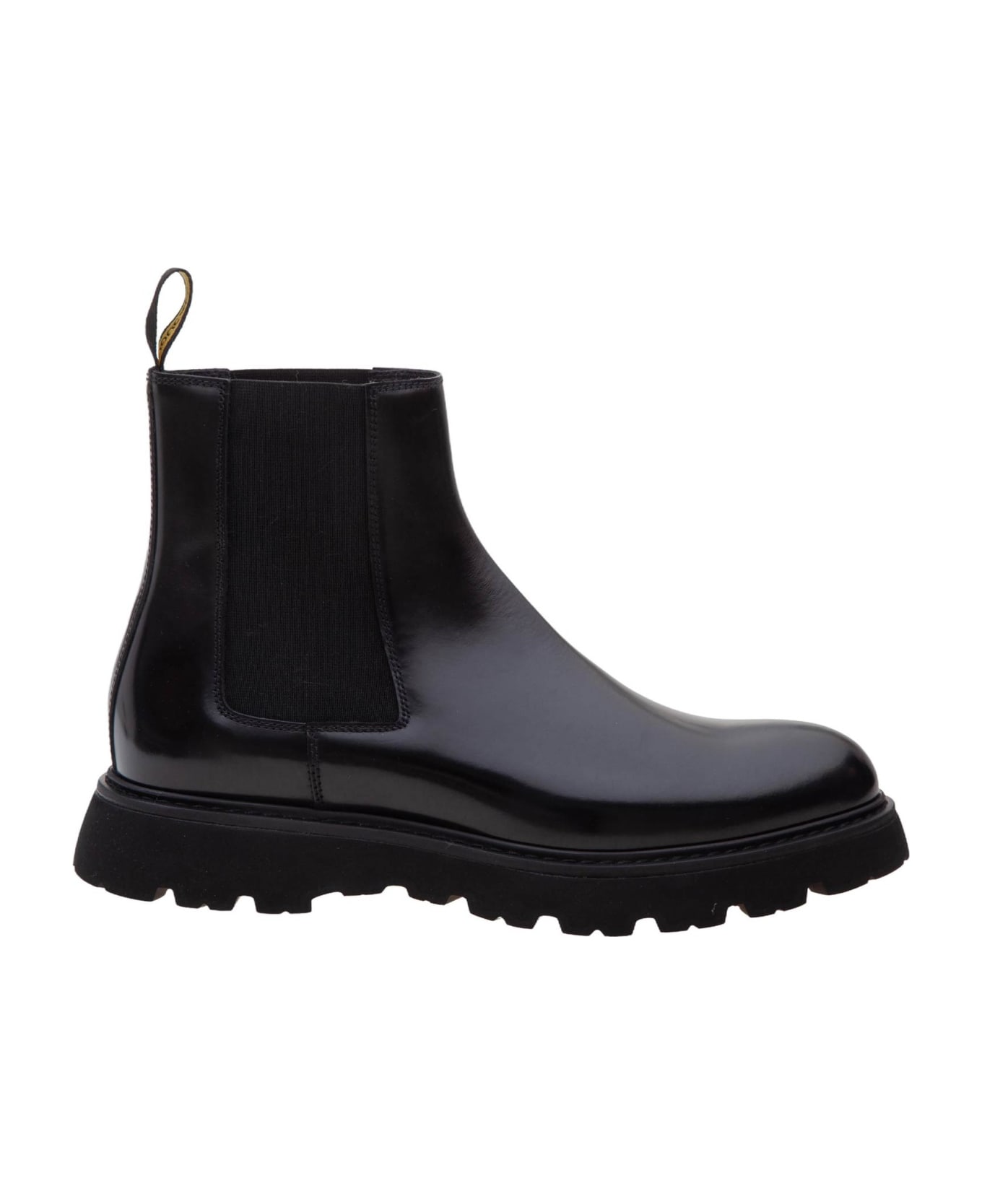 Doucal's Beatles Ankle Boot In Black Leather - Nero