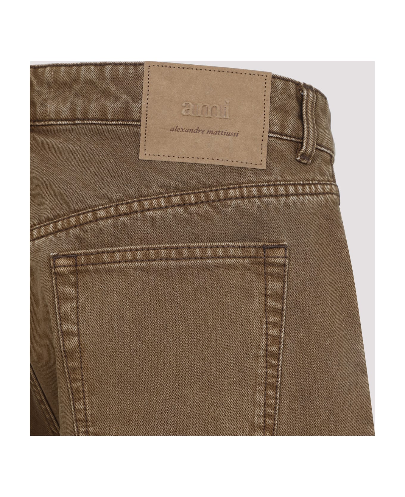 Ami Alexandre Mattiussi Large Fit Jeans - Hazelnut