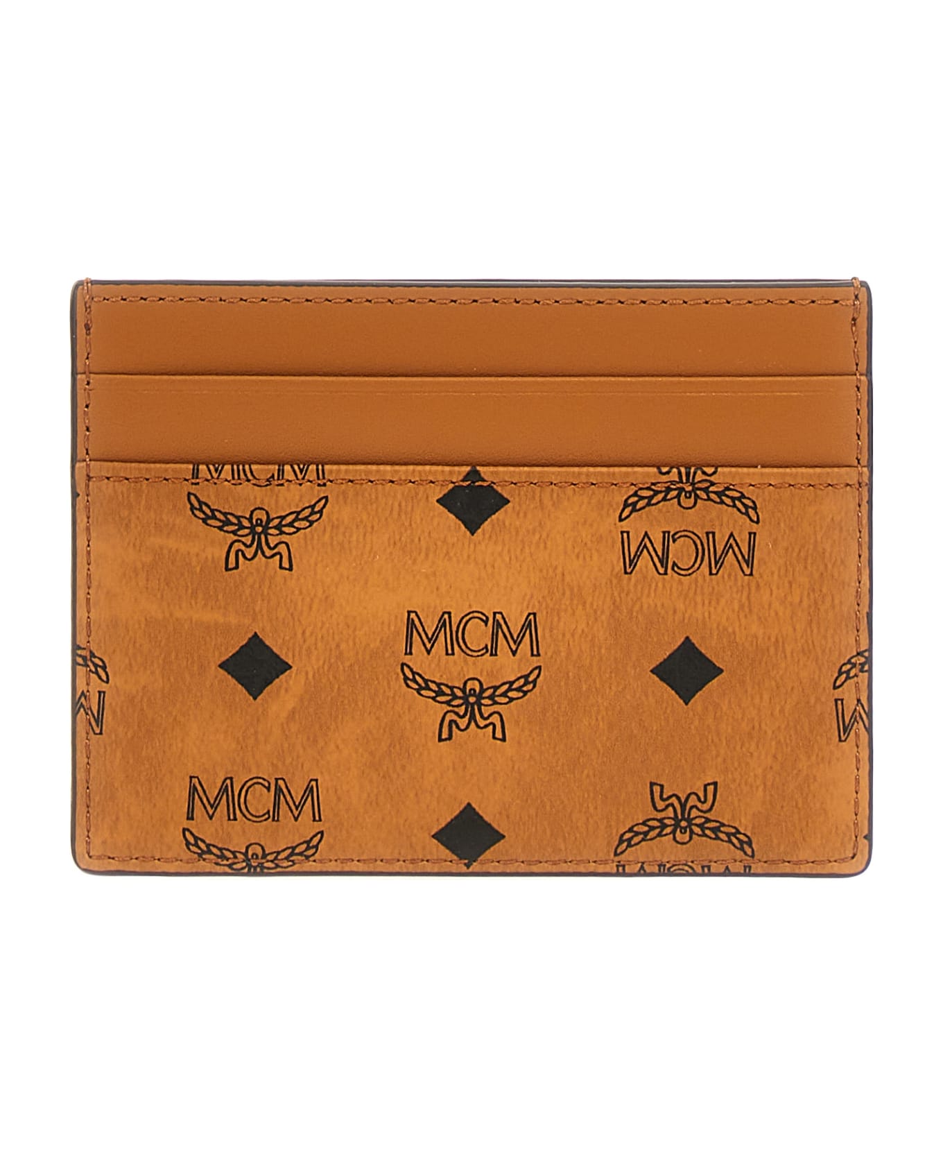 MCM 'aren' Card Holder - Brown