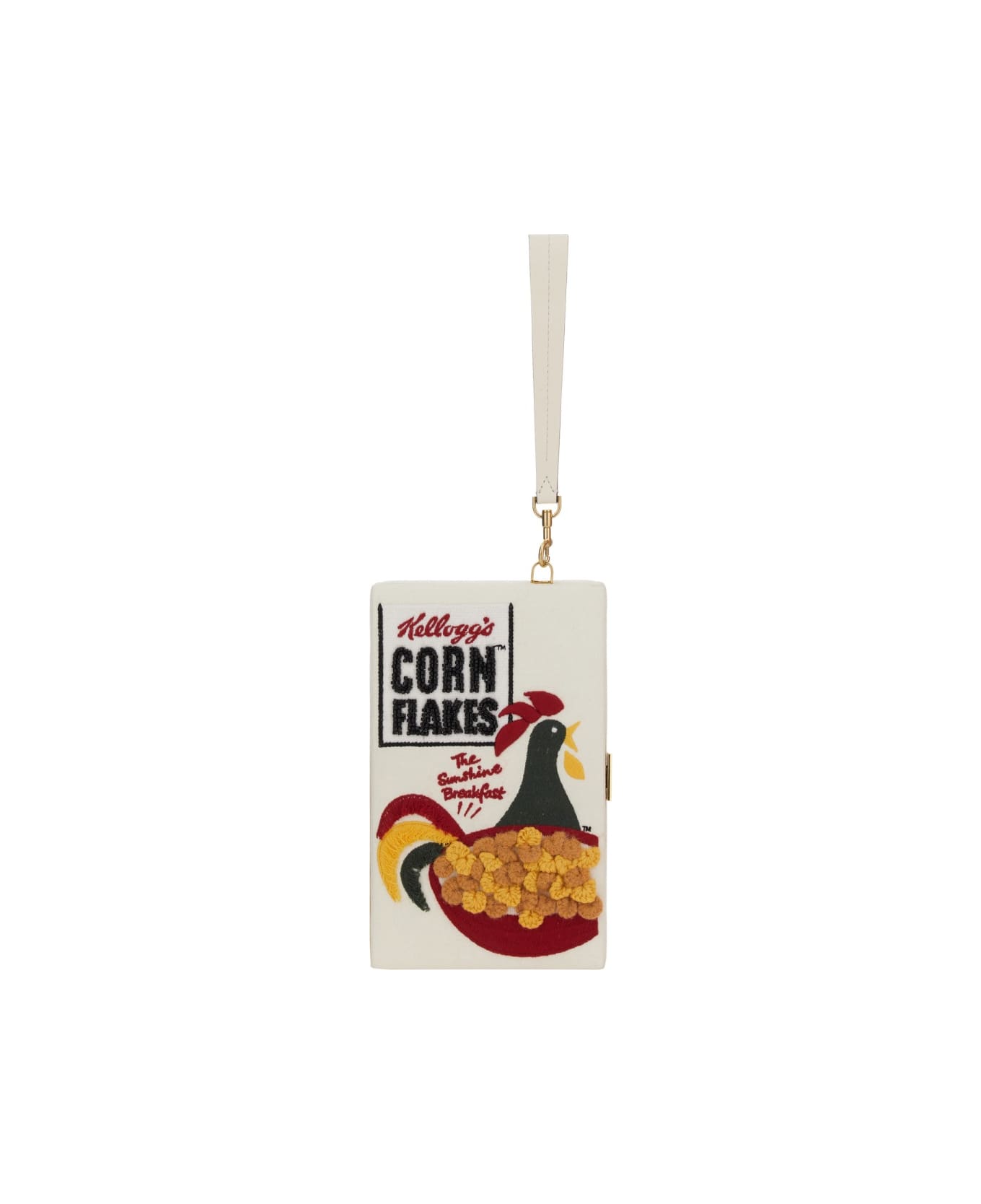 Anya Hindmarch Clutch "cornflakes" - YELLOW