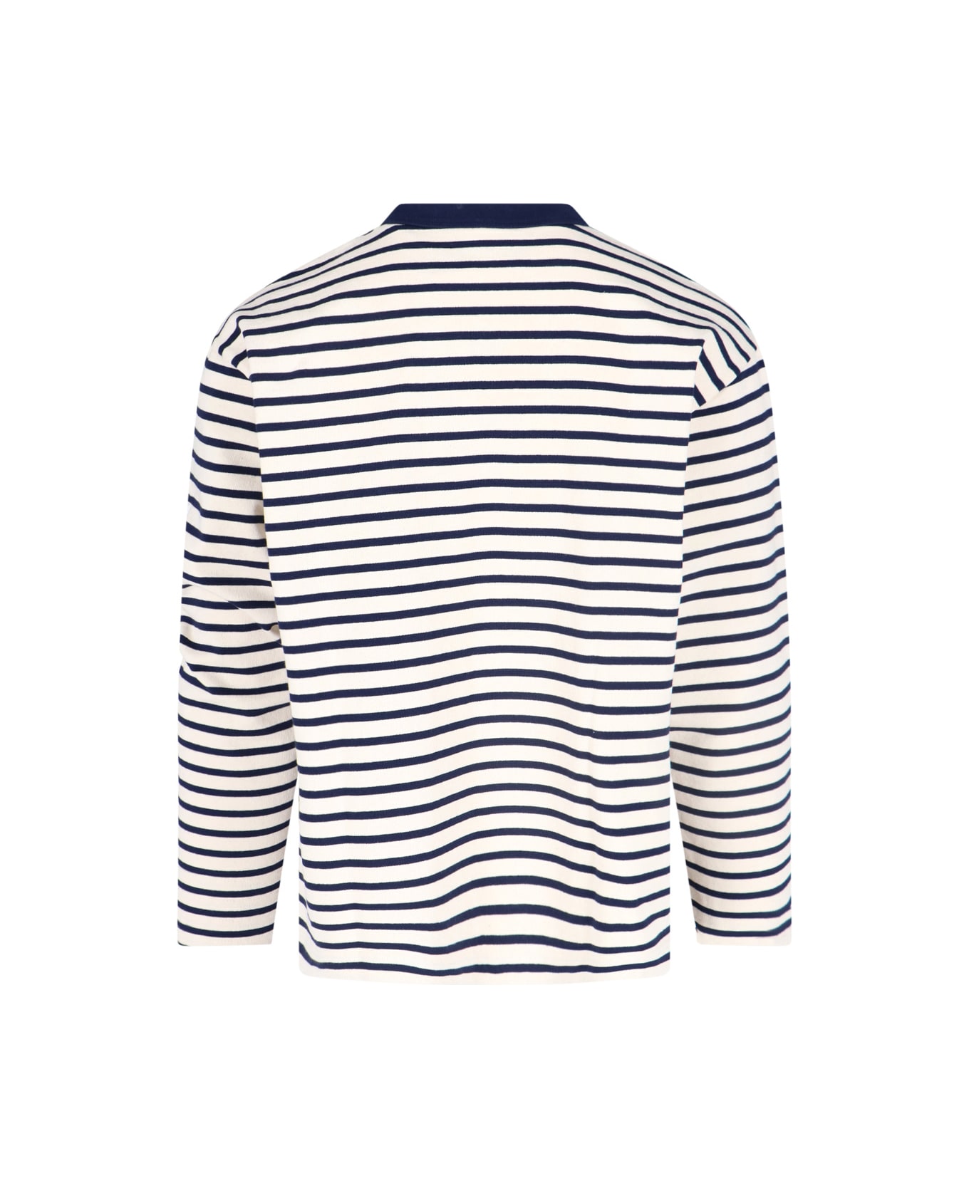 And Wander X Orcival 
hs
 Striped T-shirt - White