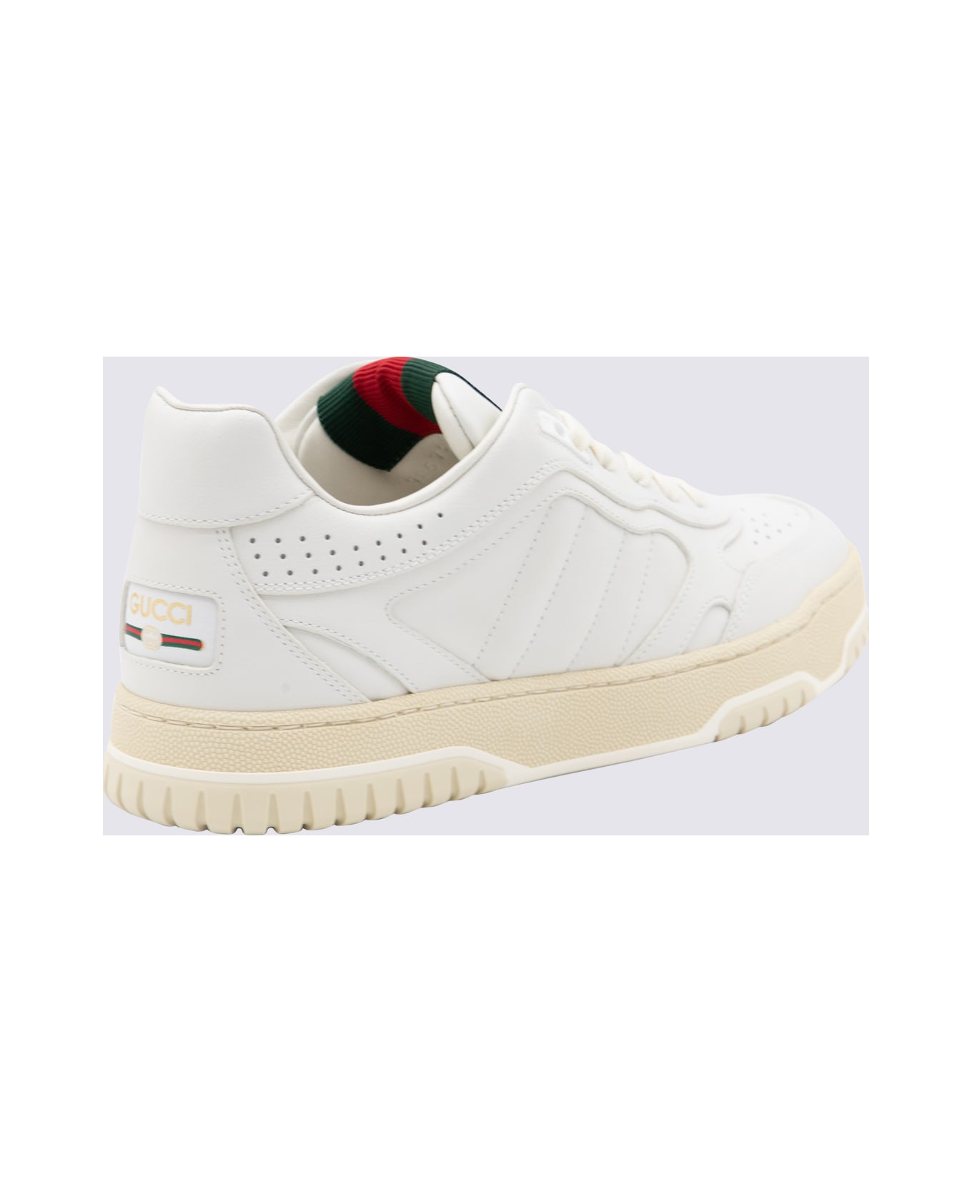 【GUCCI】WHITE LEATHER REWEB SNEAKERS 関税込み Gucci White Leather Reweb Sneakers | italist